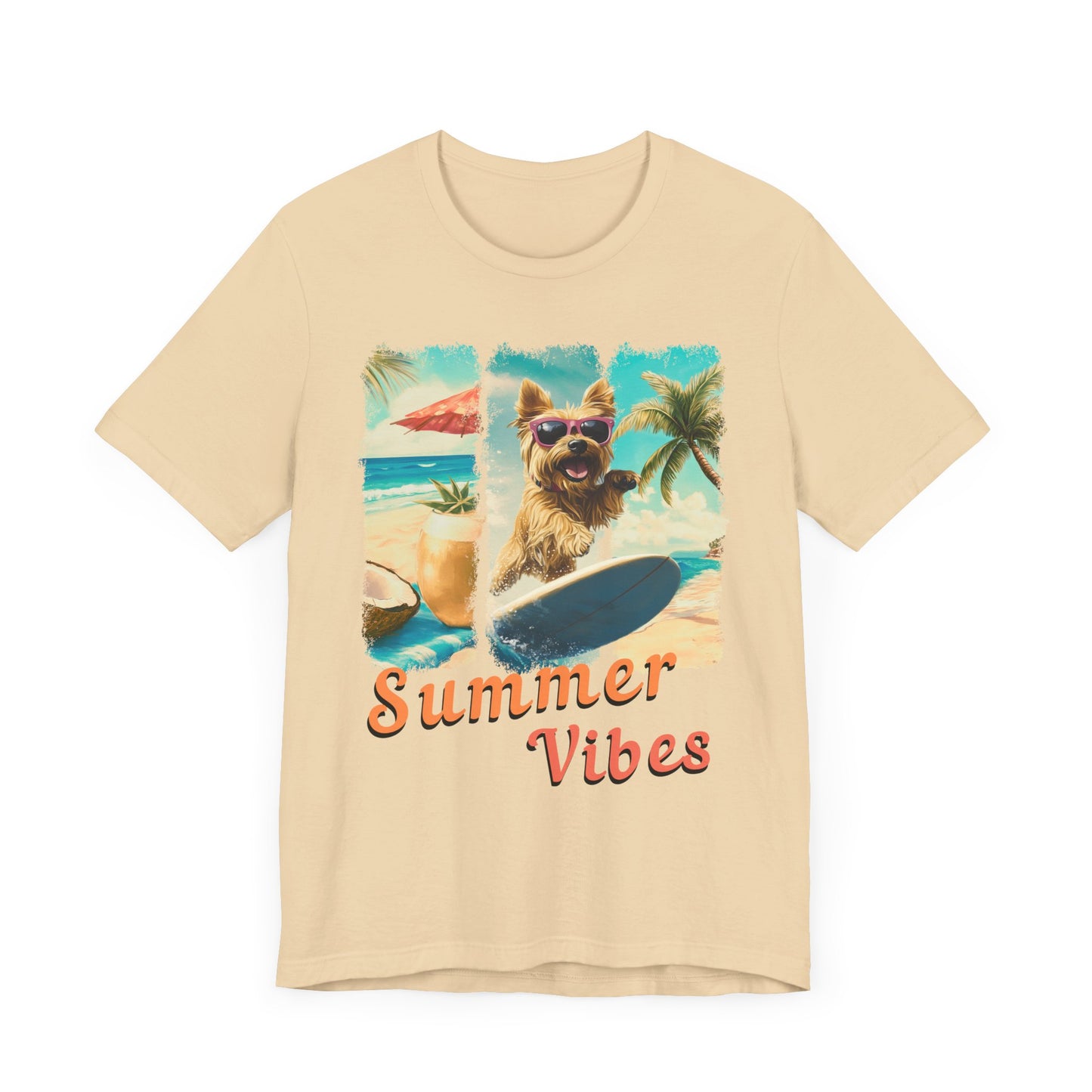 Summer Vibes - Surf Squad - Yorkie T-Shirt