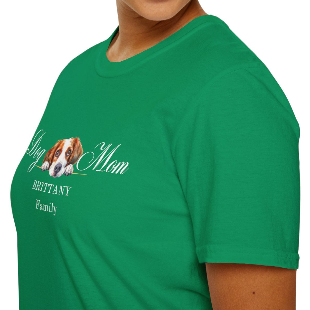 brittany dog mom t-shirt, brittany spaniel shirt for women