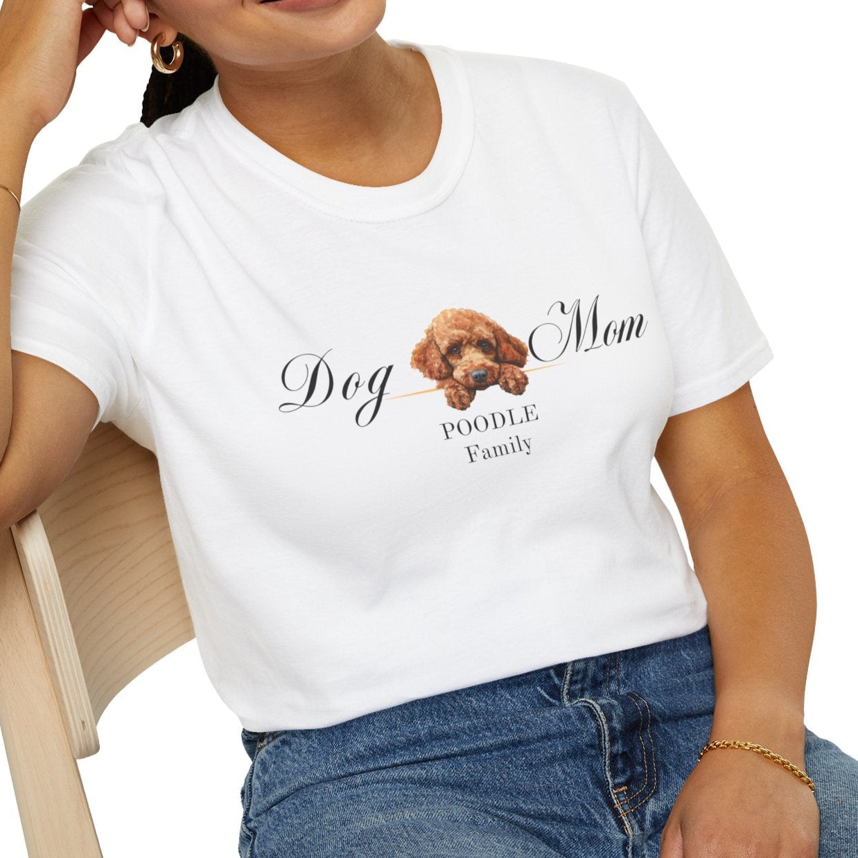 brown poodle dog mom t-shirt, dog mom mother's day gift, valentine's day gift