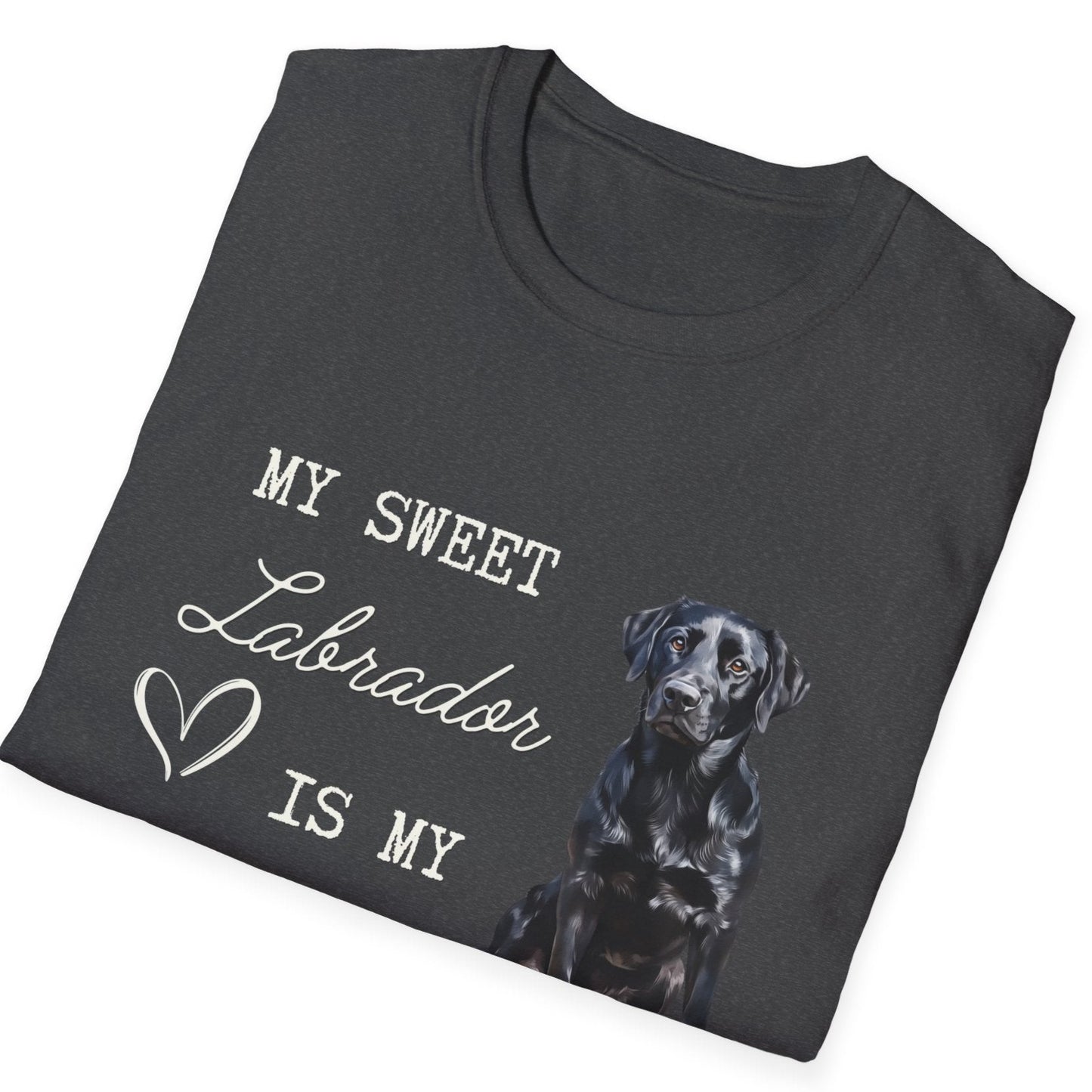 Labrador Retriever (Black) - My Sweet Labrador is My Valentine - T-shirt