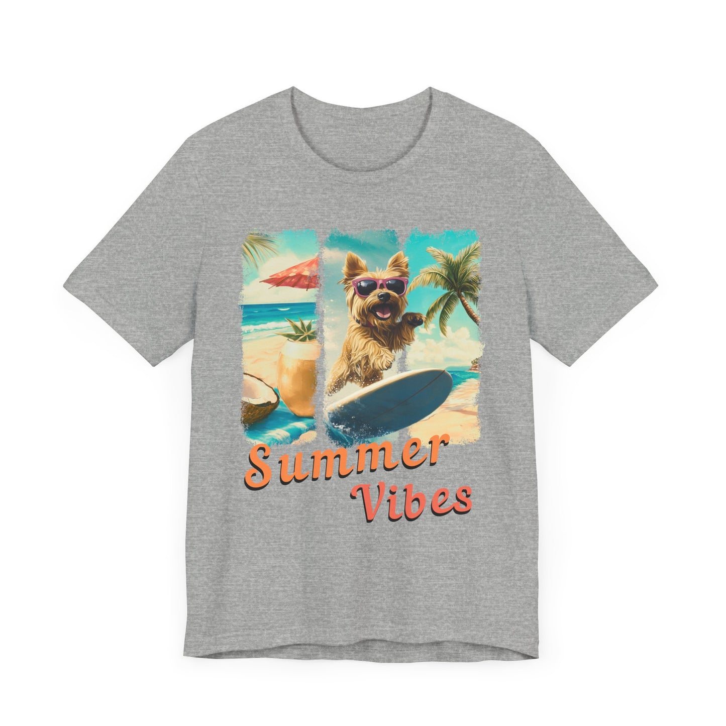 Summer Vibes - Surf Squad - Yorkie T-Shirt