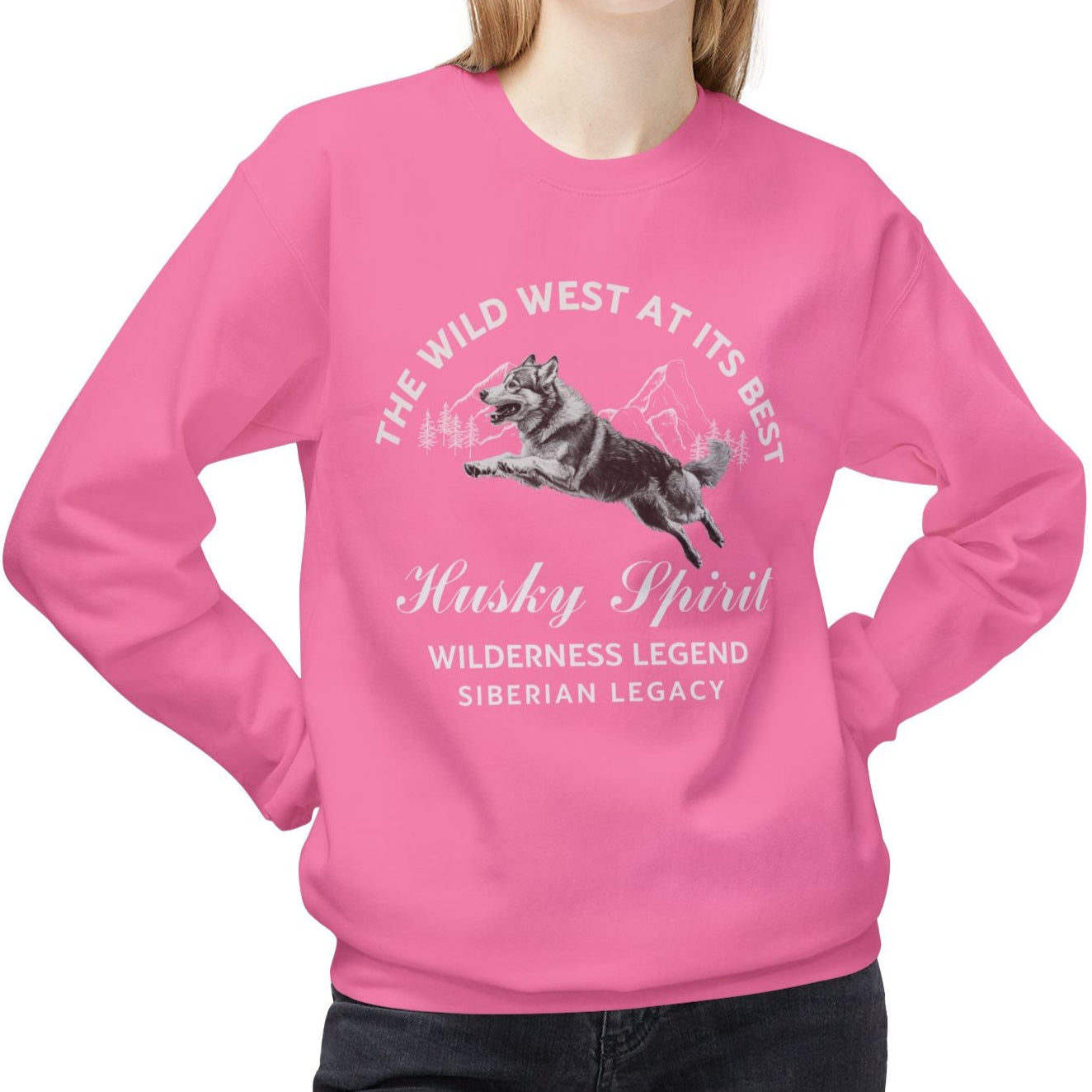 Siberian Husky Spirit – Wild West Edition Sweater