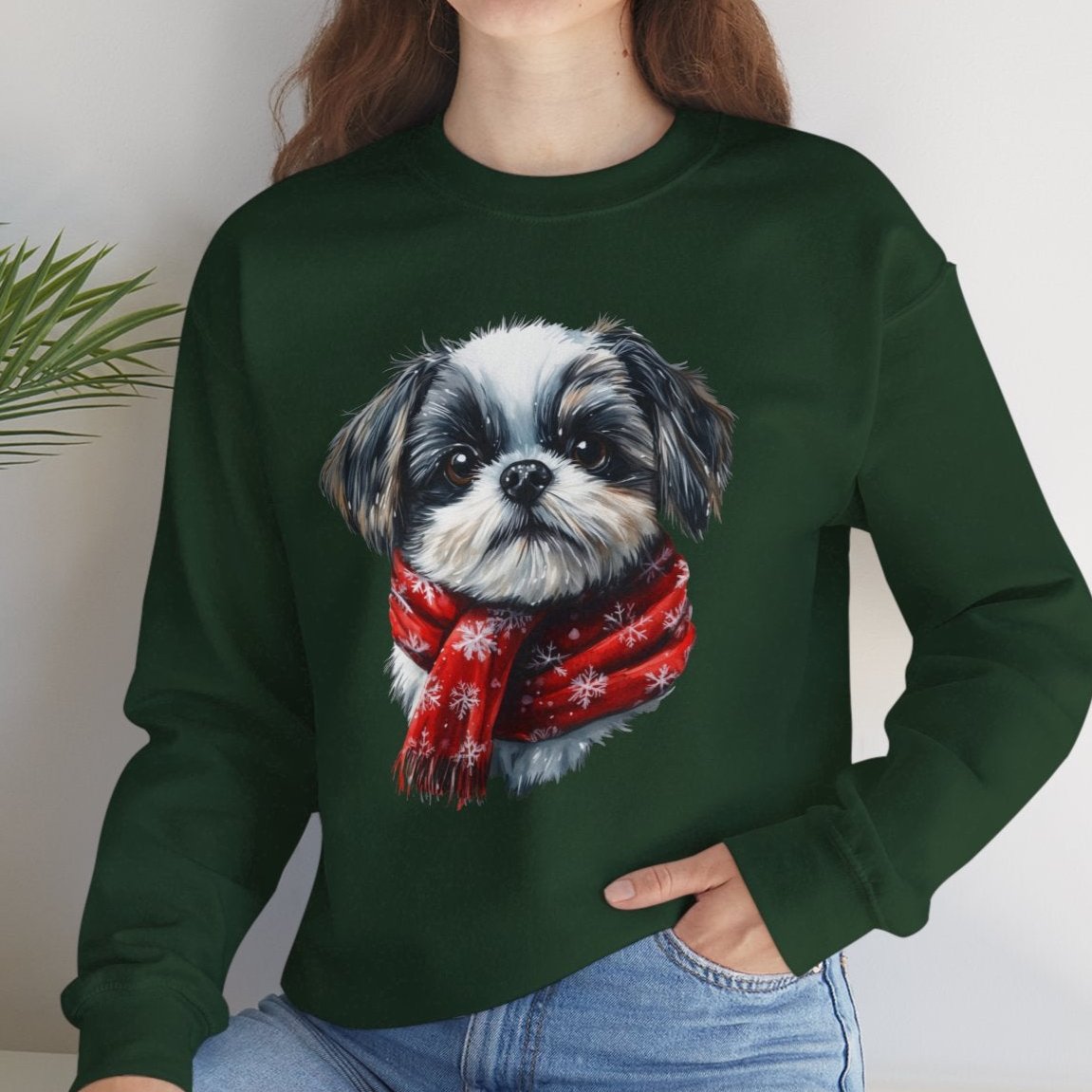 Festive Shih Tzu Christmas Sweater