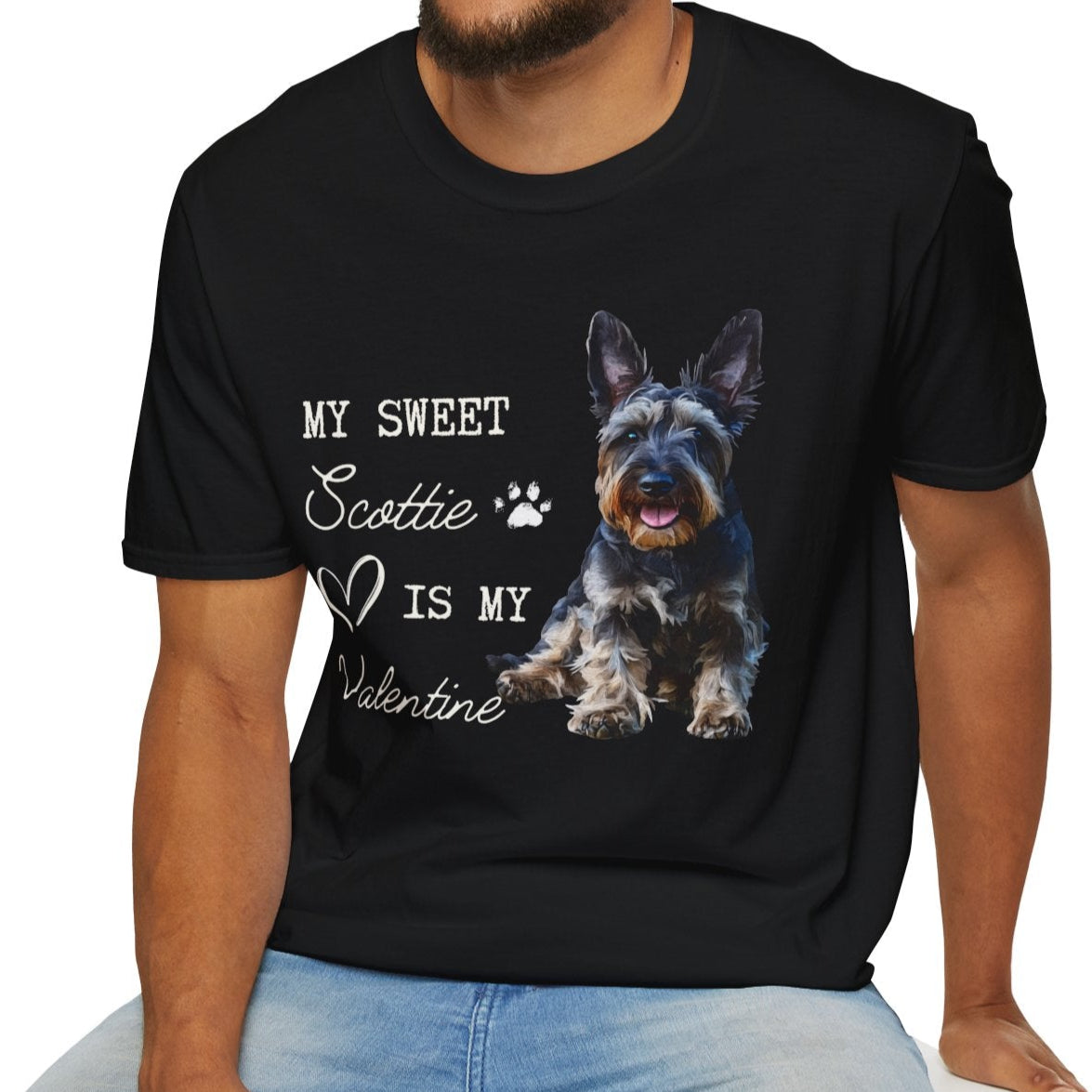 Scottish Terrier - My Sweet Scottie is My Valentine - T-shirt