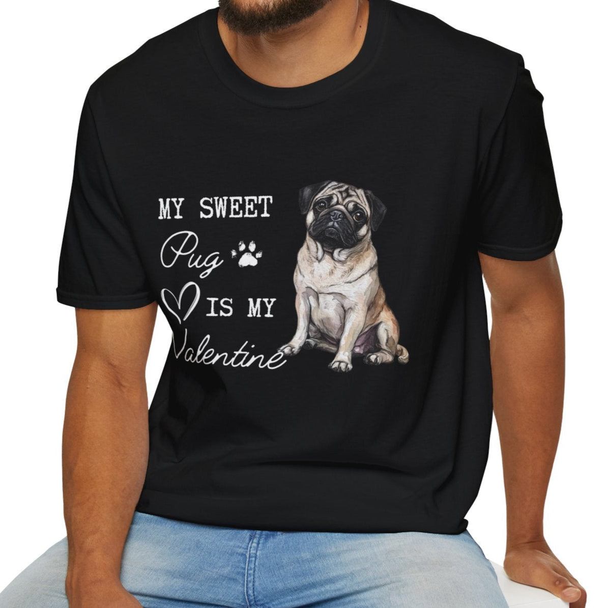 Pug - Pug Valentine's T-shirt For Dog Lovers