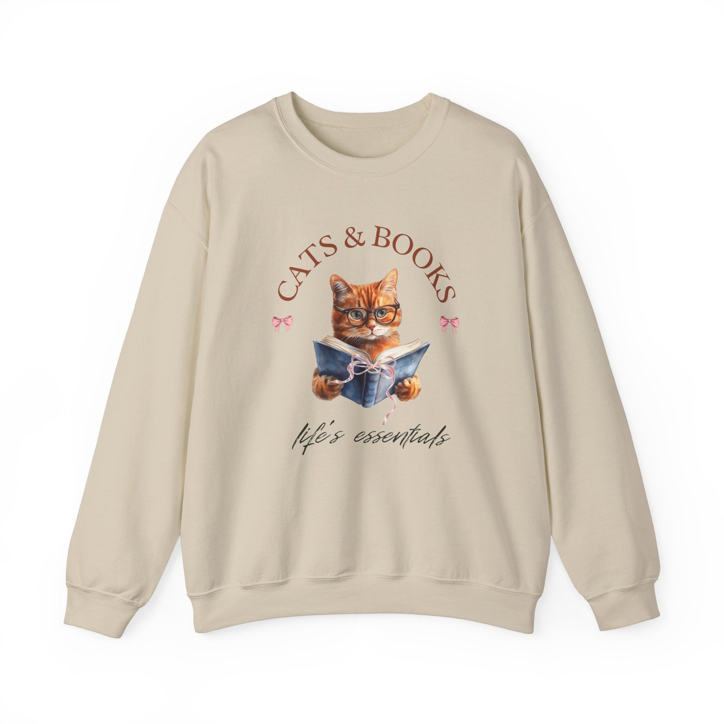 Cats And Books Life's Essentials Sweatshirt