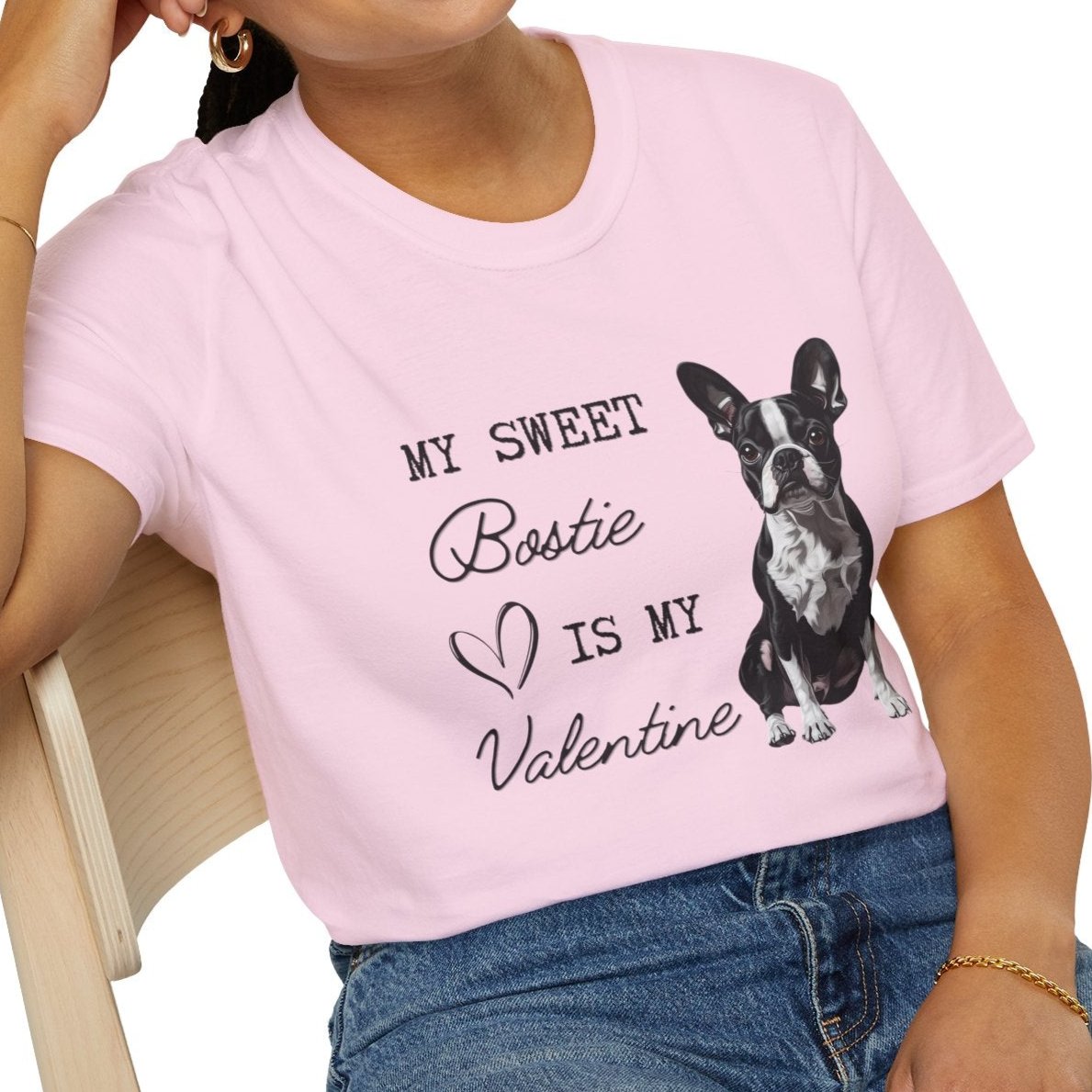 Boston Terrier - My Bostie Is My Valentine - T-shirt