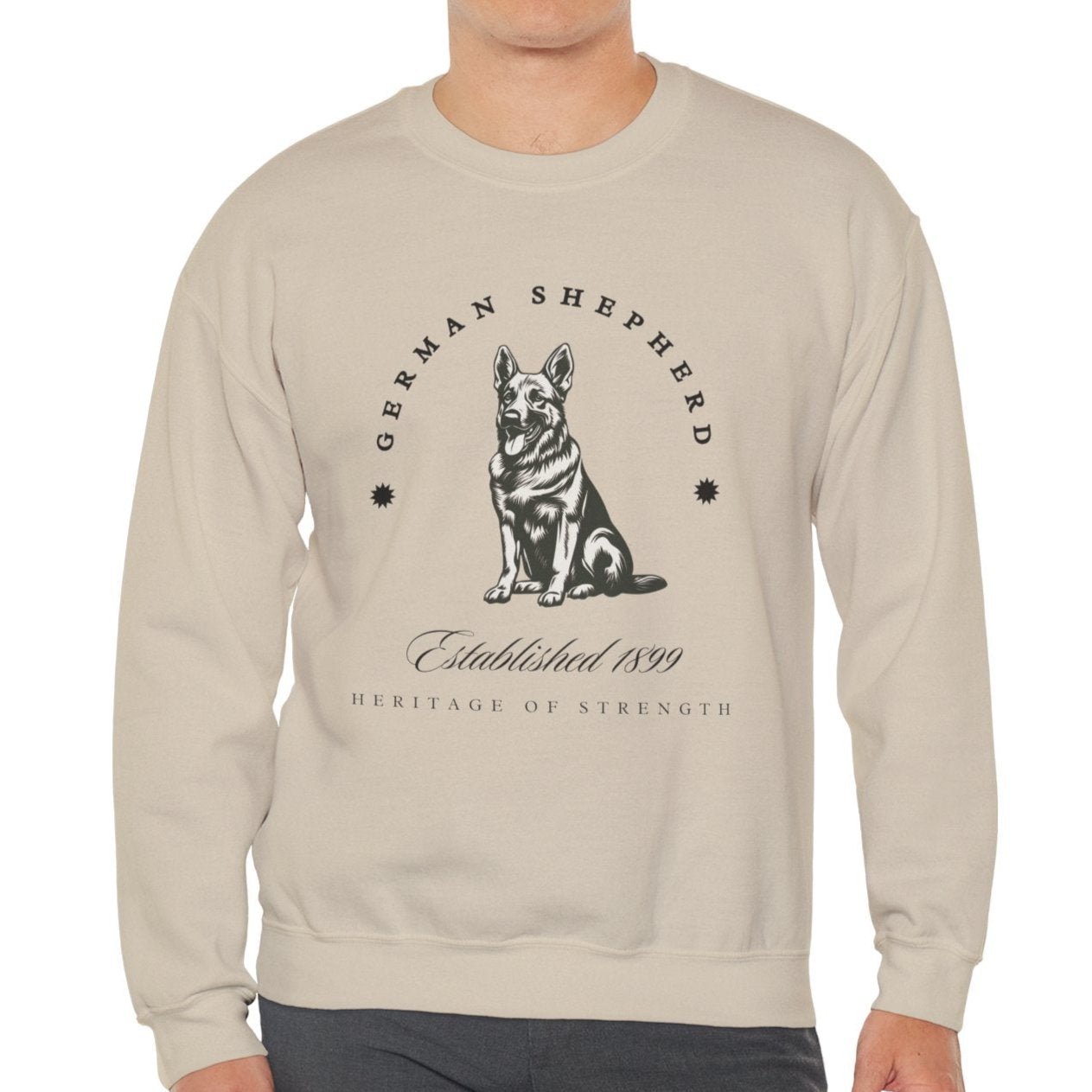 German Shepherd Retro-Style Sweatshirt