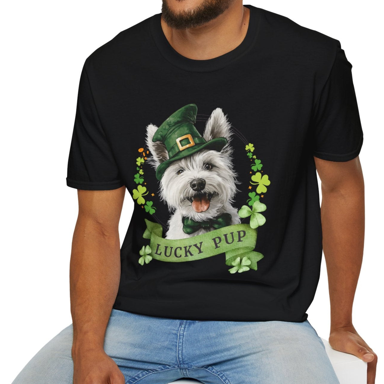 westie dog lover st. patrick's day shirt