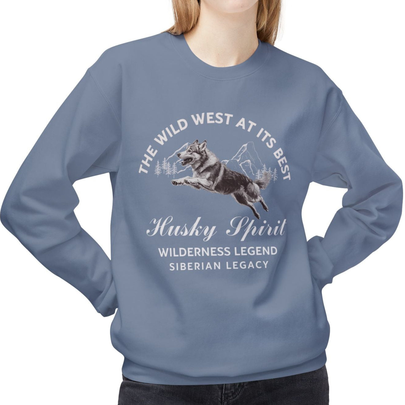 Siberian Husky Spirit – Wild West Edition Sweater