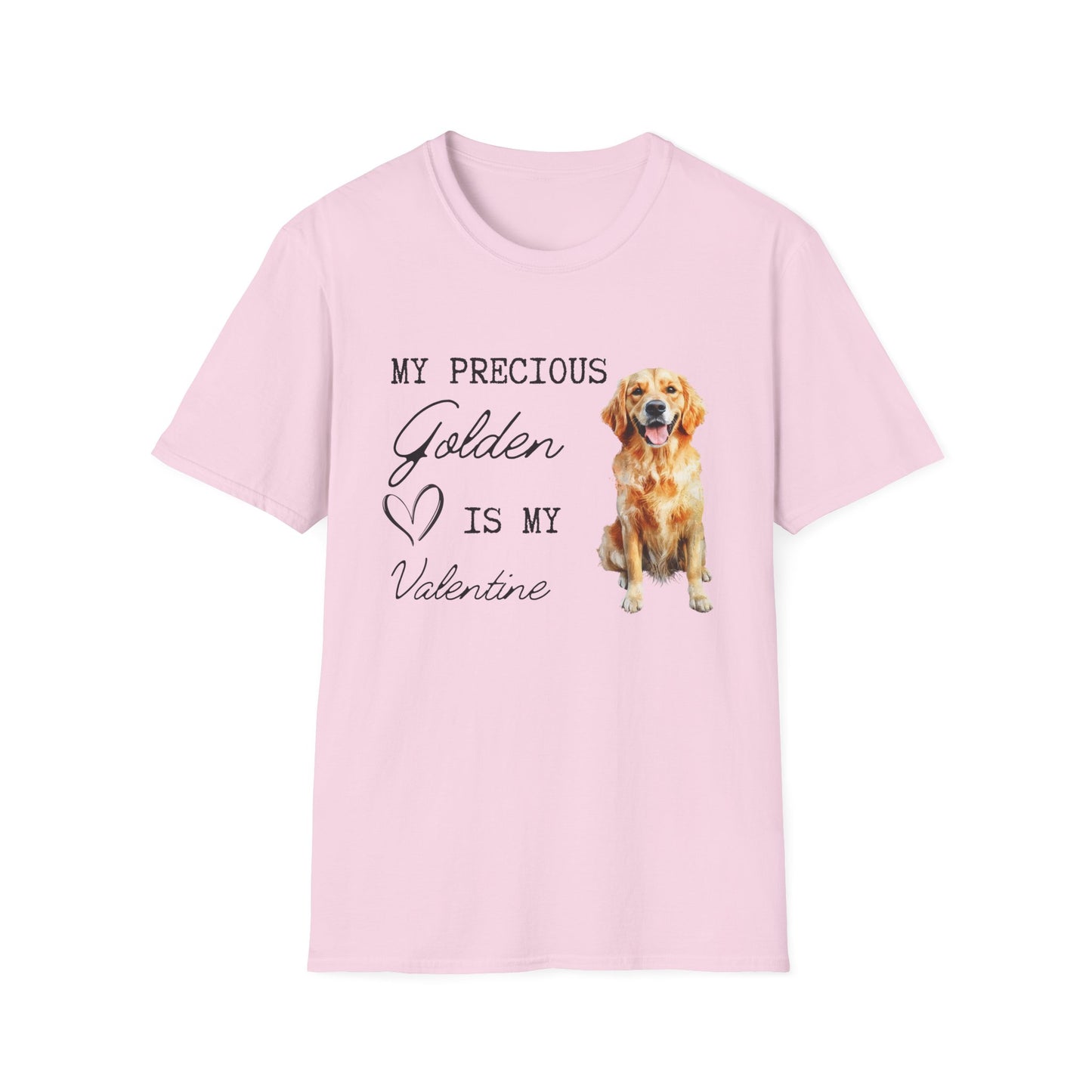 Golden Retriever - My Precious Golden is My Valentine - T-shirt