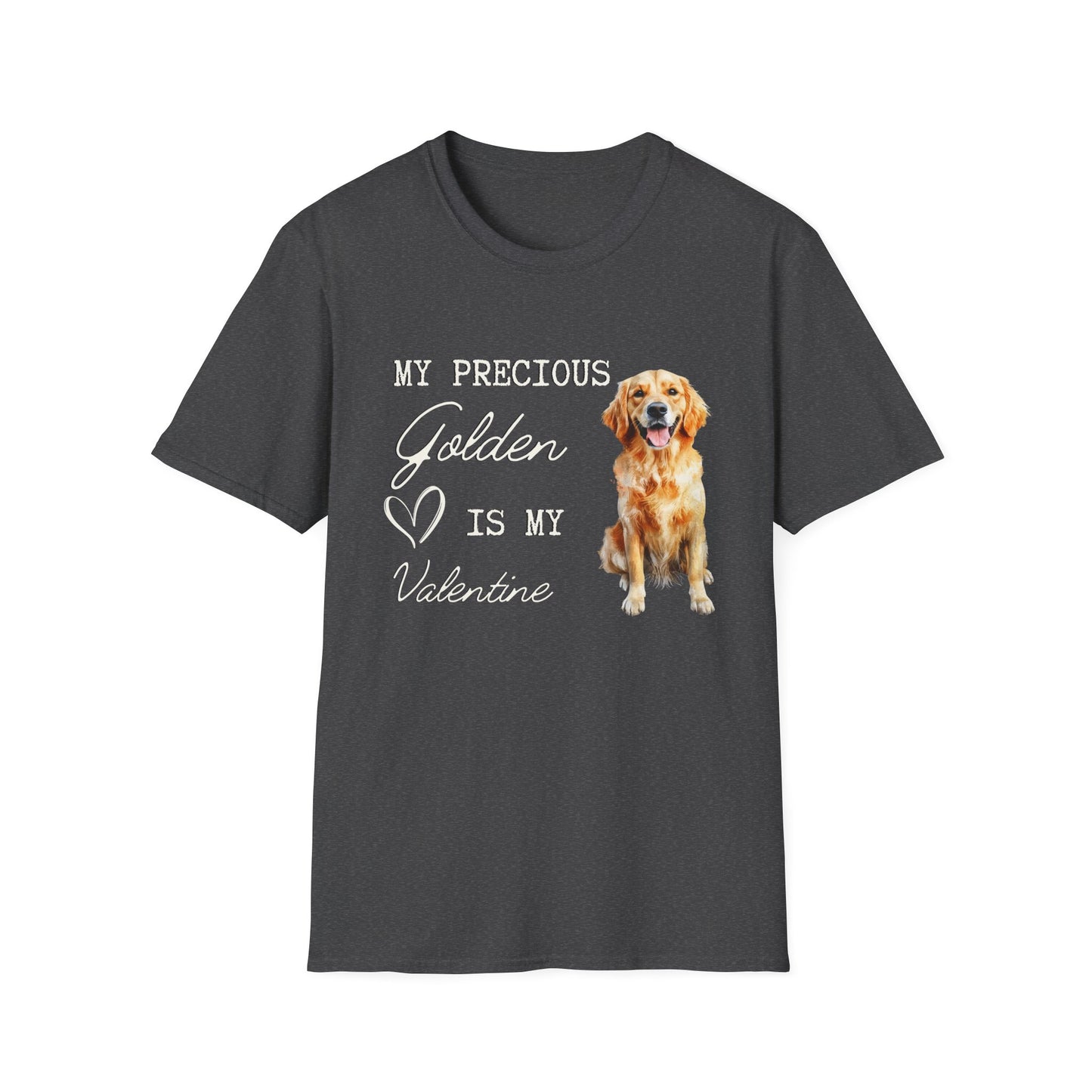 Golden Retriever - My Precious Golden is My Valentine - T-shirt