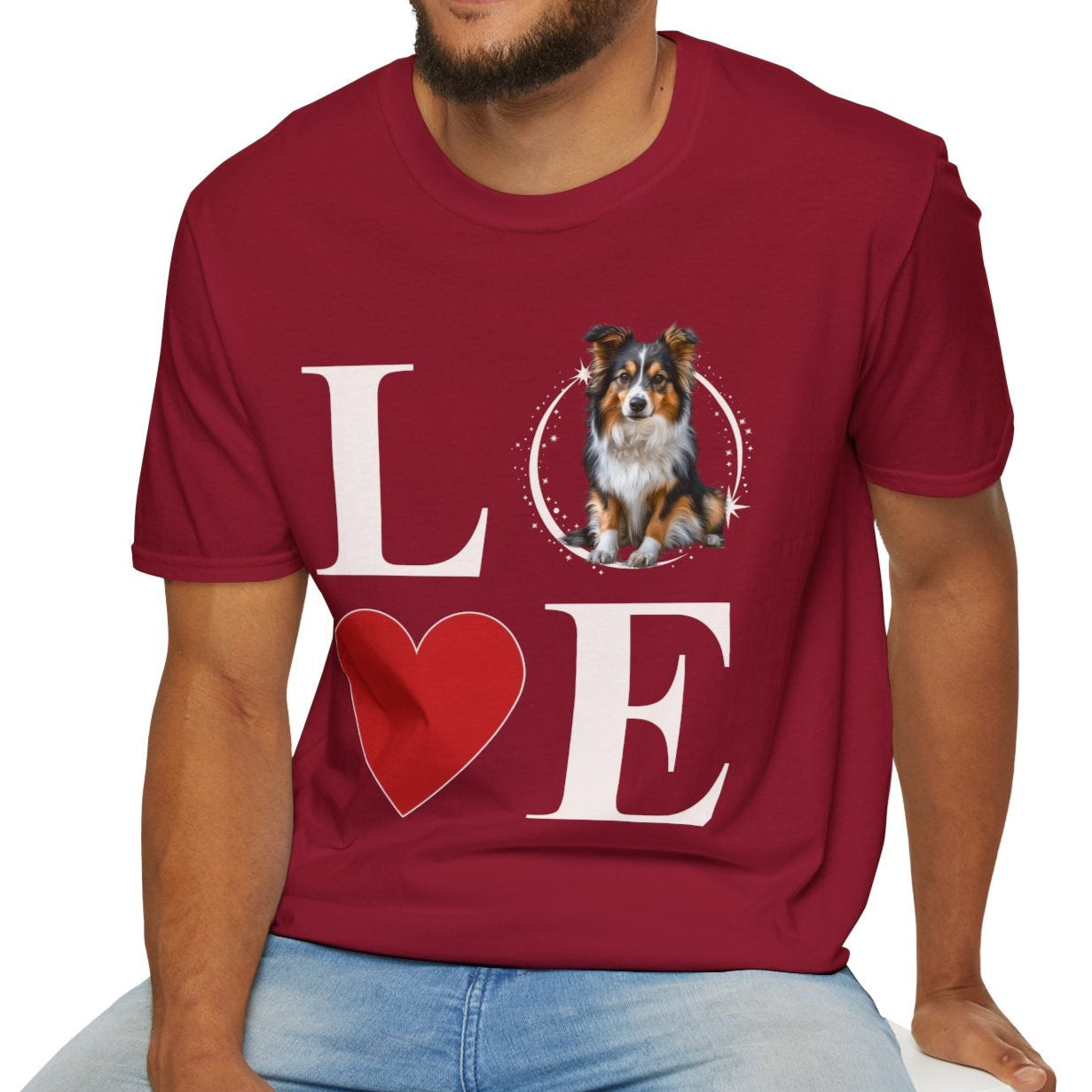 Shetland Sheepdog (Sheltie) Love T-Shirt