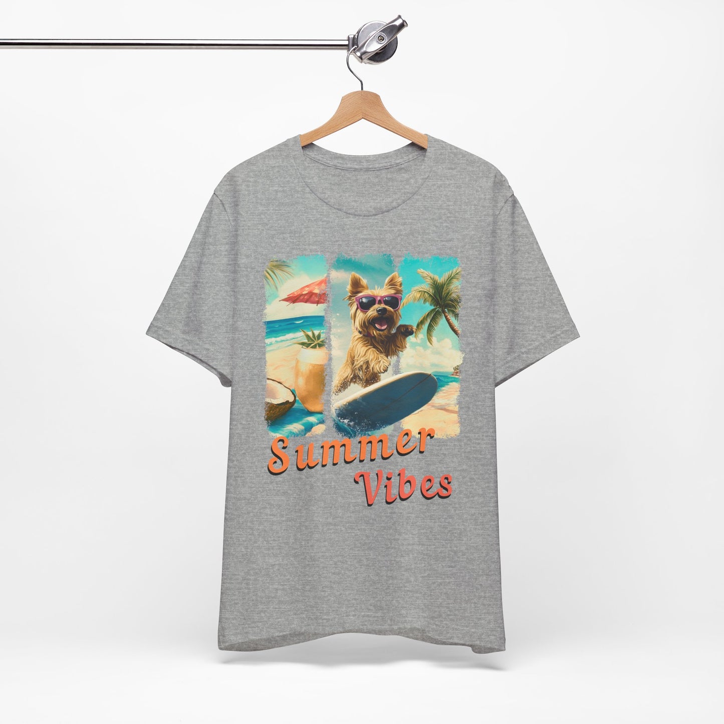 Summer Vibes - Surf Squad - Yorkie T-Shirt