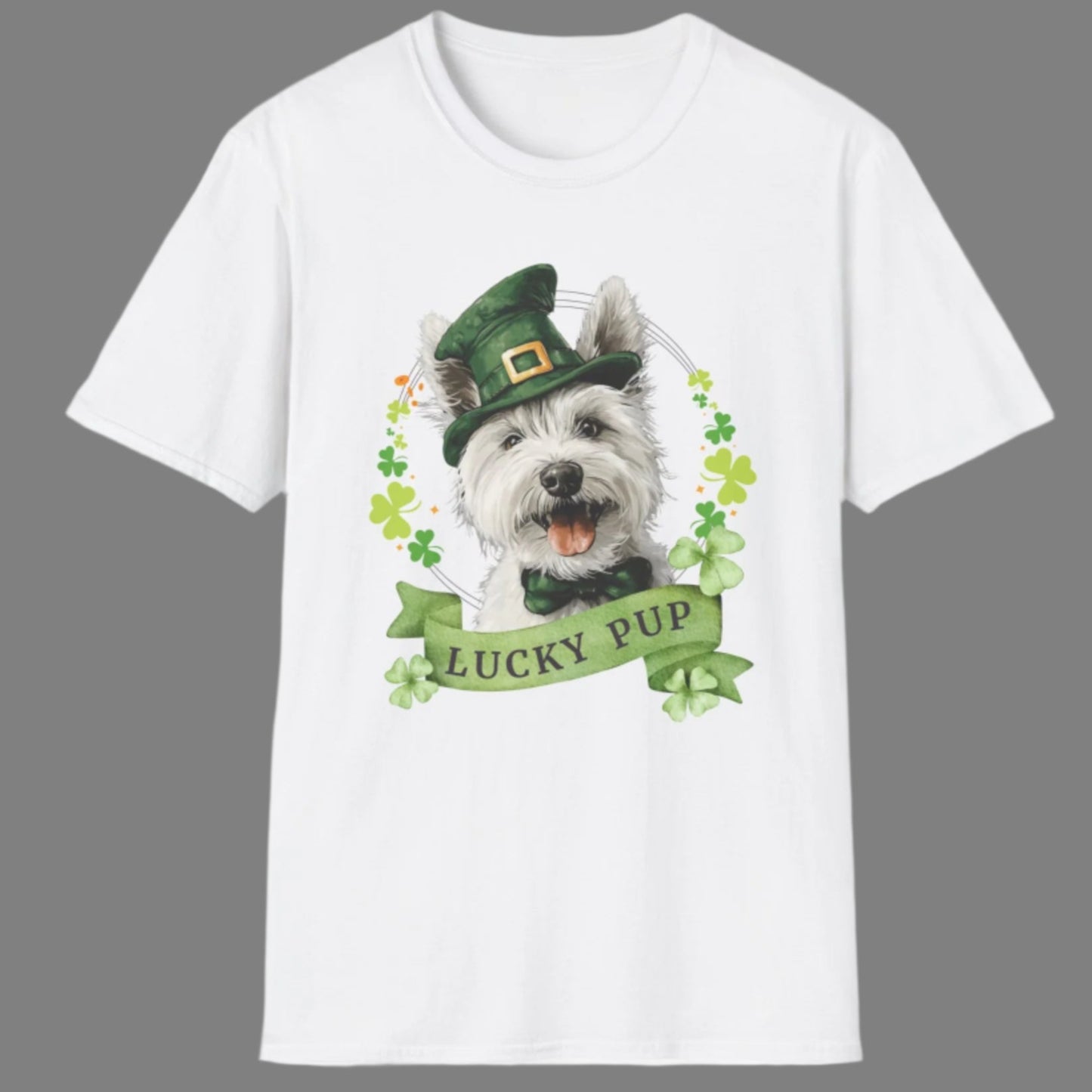 westie dog lover st. patrick's day shirt