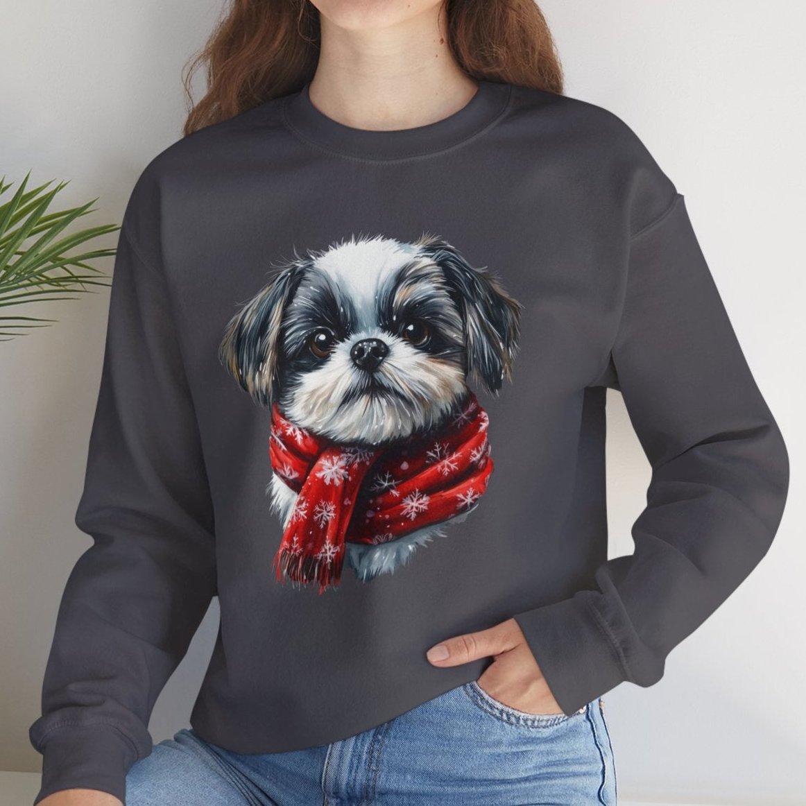 Festive Shih Tzu Christmas Sweater