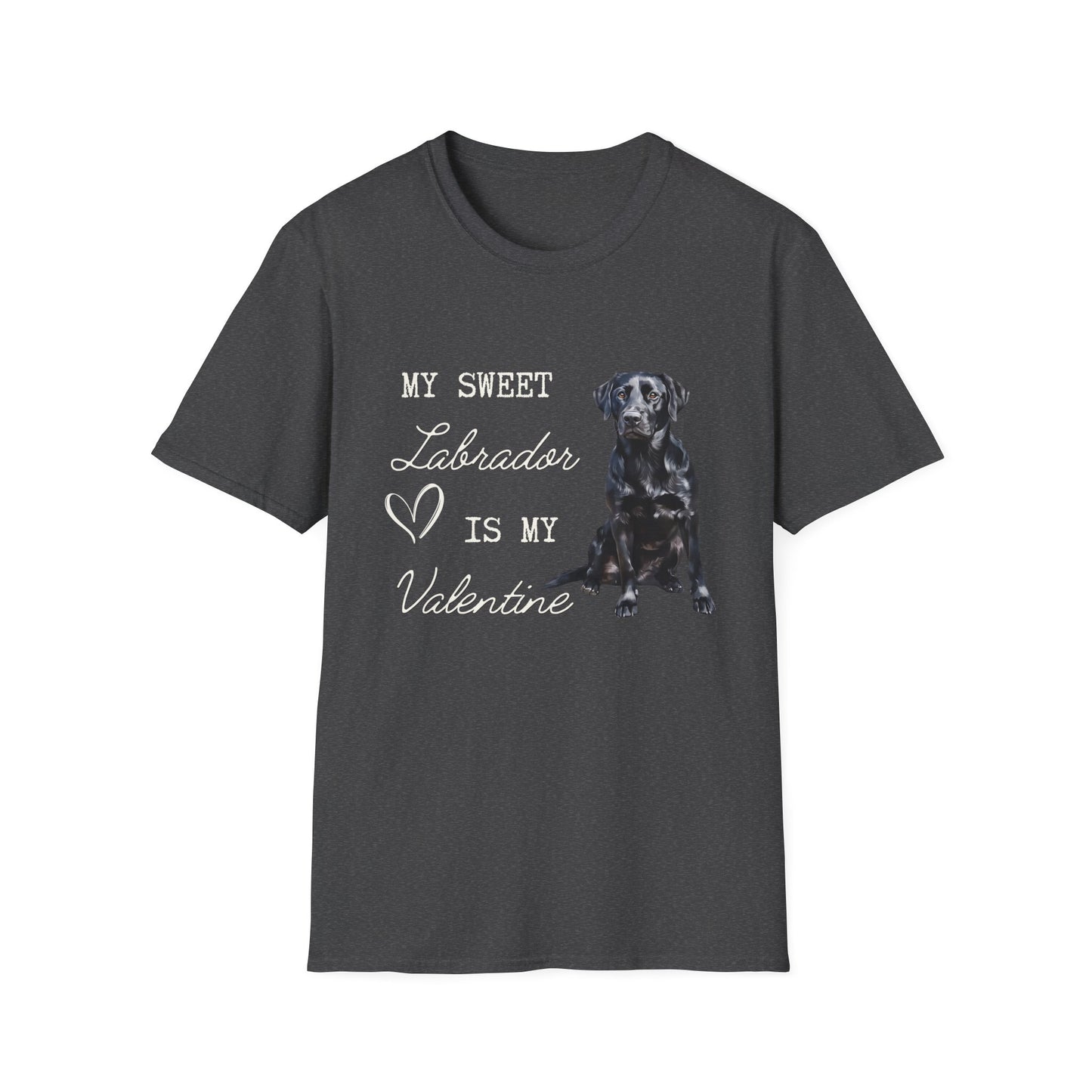 Labrador Retriever (Black) - My Sweet Labrador is My Valentine - T-shirt