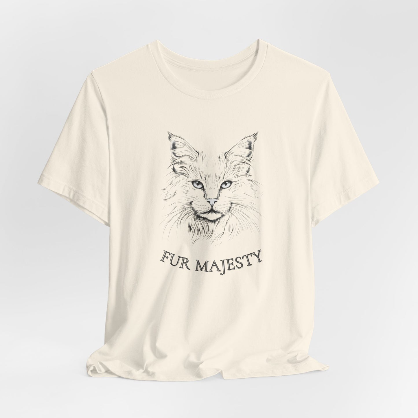 Fur Majesty Unisex Jersey T-Shirt – For the Cat Royalty Lovers