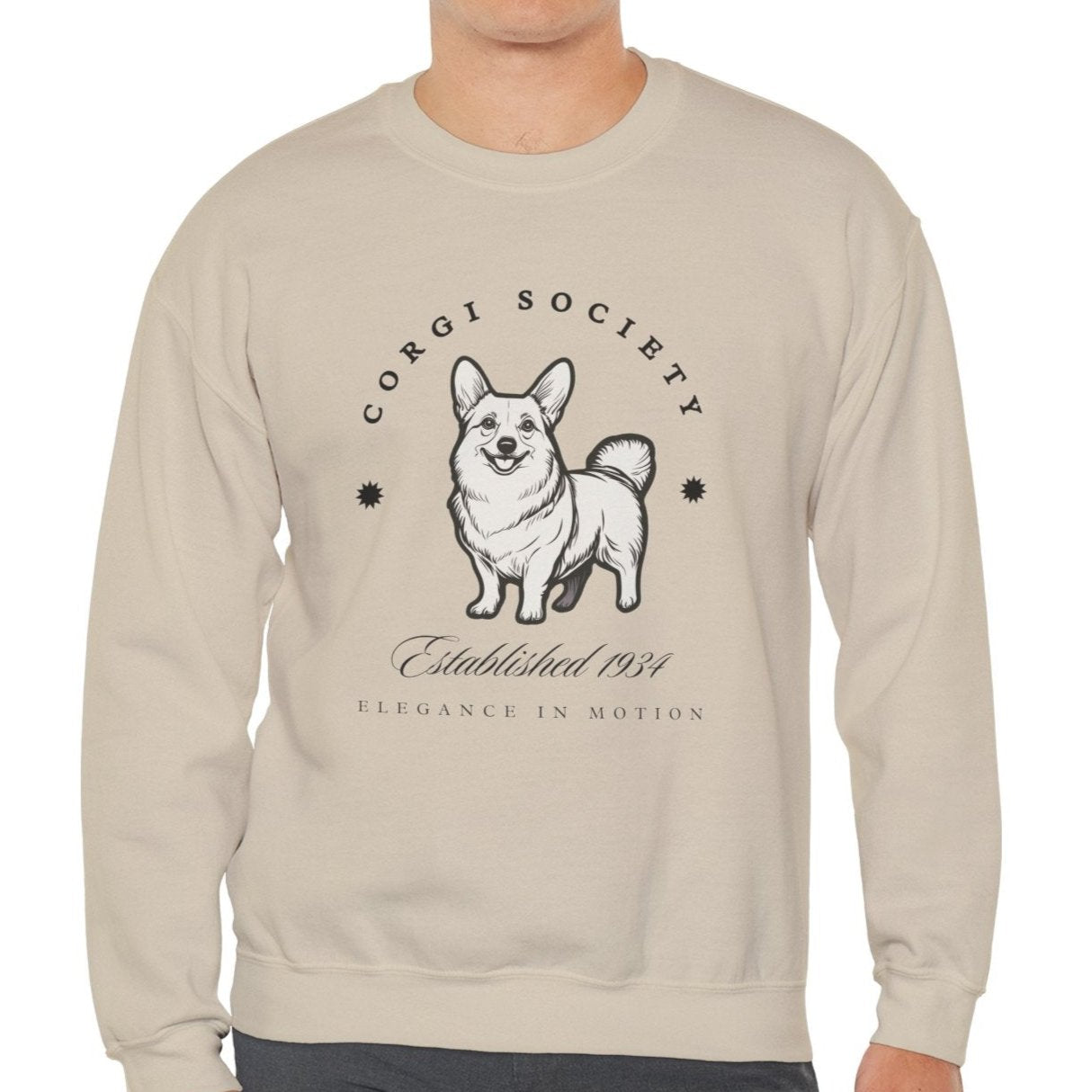 Corgi Society Retro-Style Sweatshirt