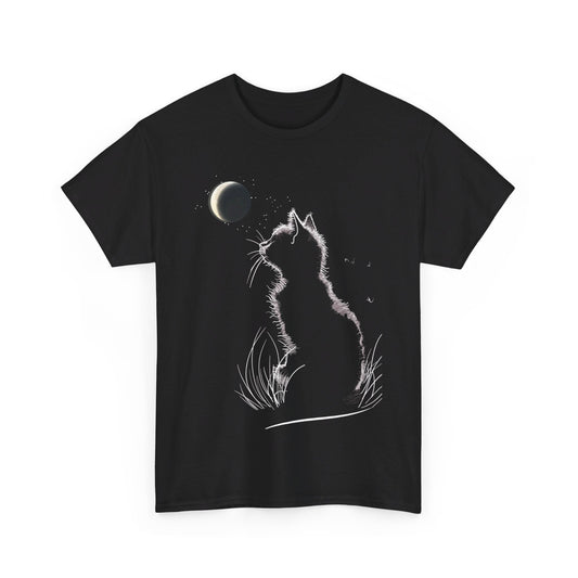 "Moon Kitten" Unisex Cotton Tee Express Delivery available