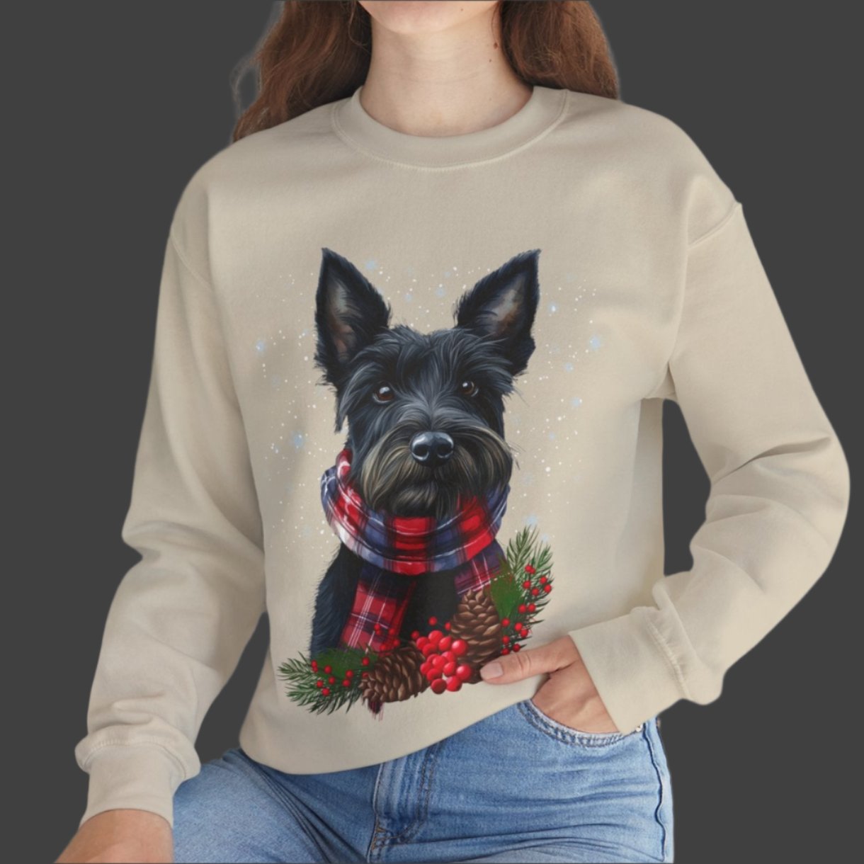 Scottish Terrier - Festive Scottie Sweater