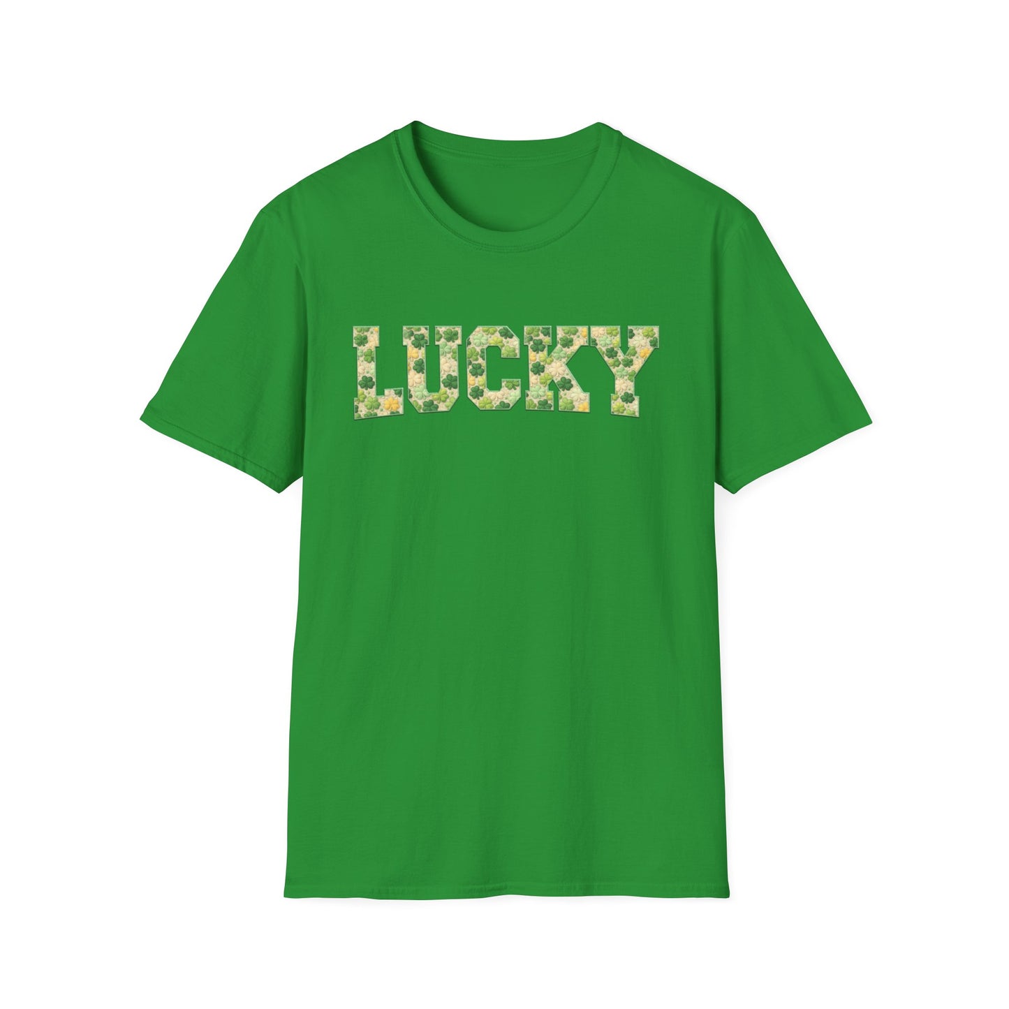 Lucky Shamrock Appliqué-Style T-Shirt – St. Patrick’s Day Unisex Tee