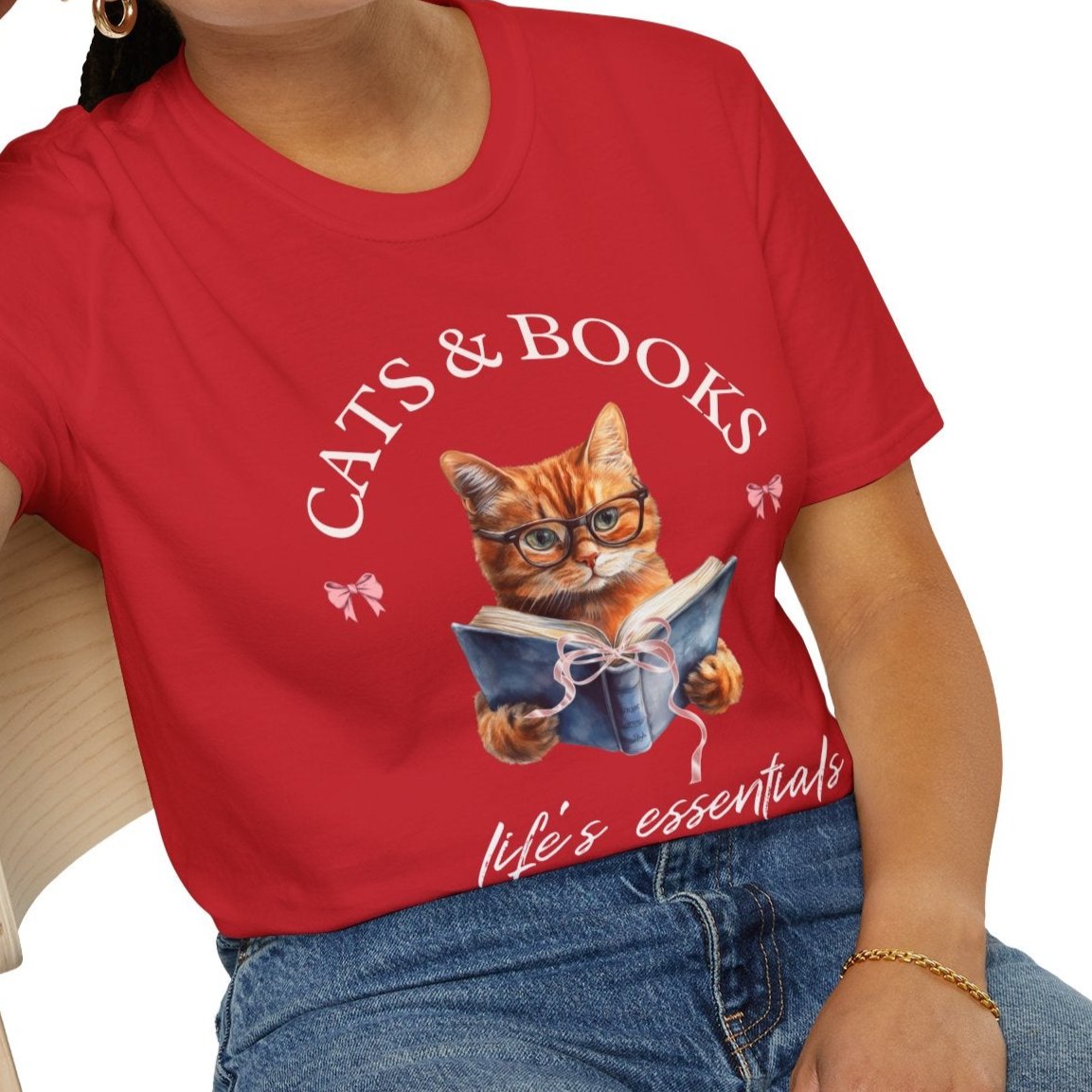 Cats And Books T-shirt