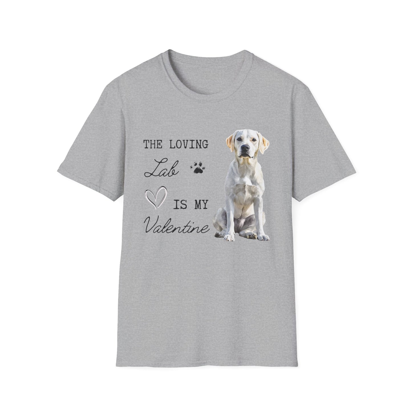 Labrador Retriever (Yellow) - The Loving Labrador is My Valentine - T-shirt