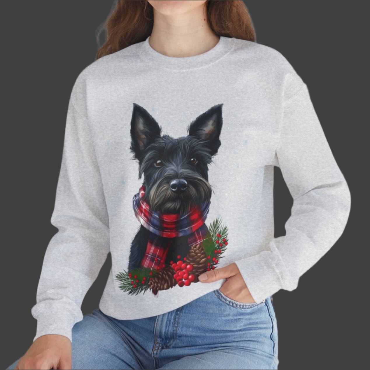 Scottish Terrier - Festive Scottie Sweater