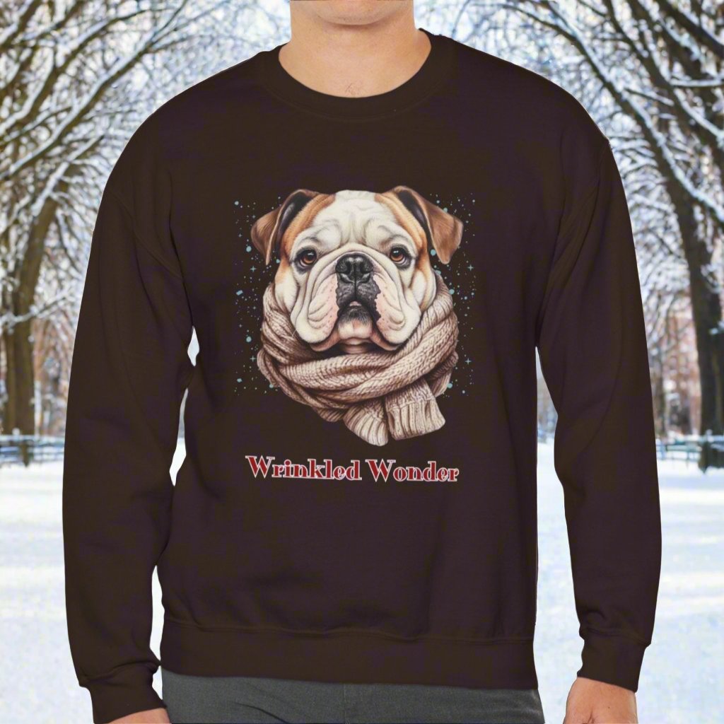 "Wrinkled Wonder" English Bulldog Sweatshirt – The Ideal Gift for Dog Lovers