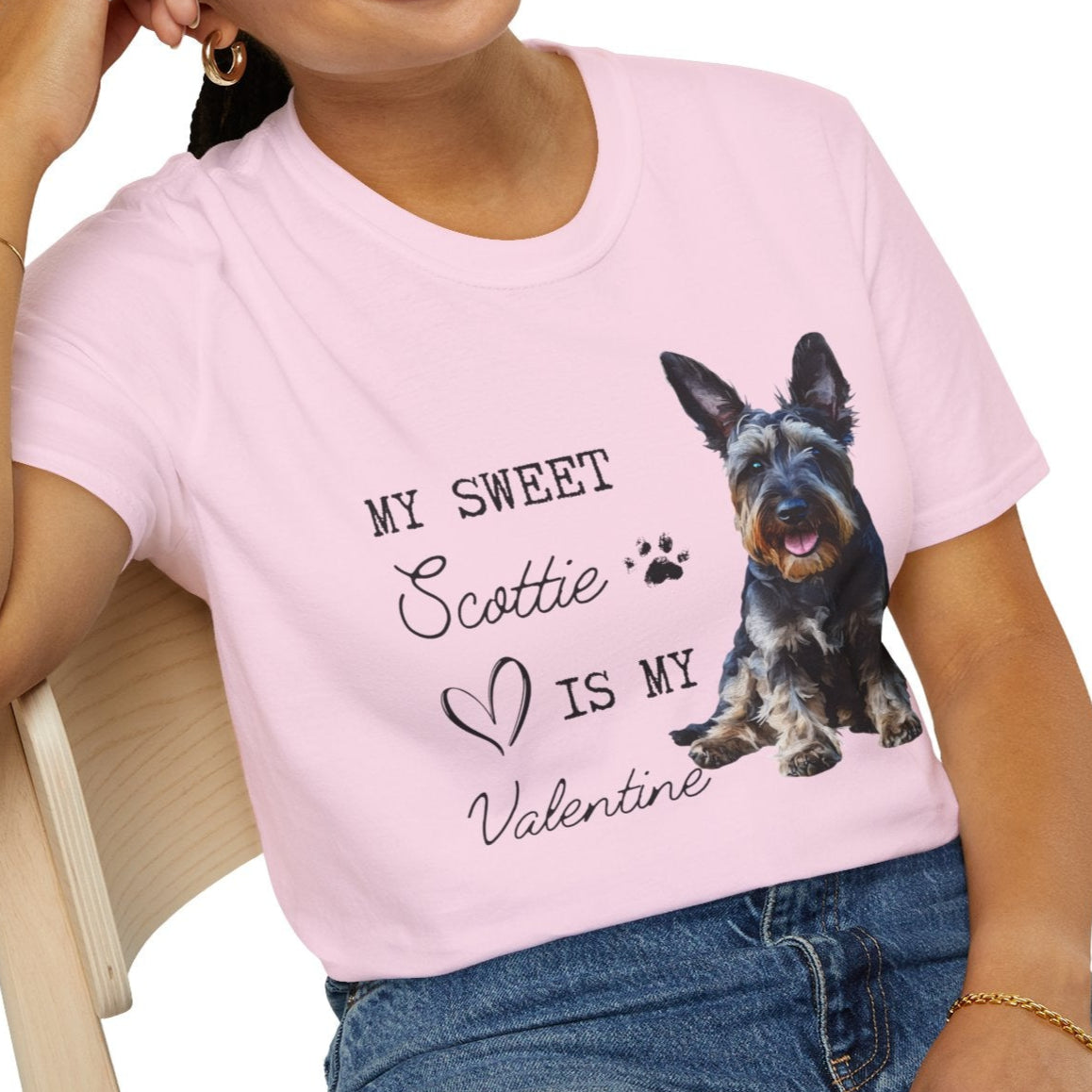 Scottish Terrier - My Sweet Scottie is My Valentine - T-shirt