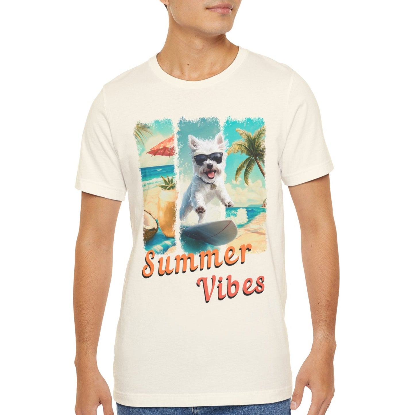 Summer Vibes – Surf Squad – Westie T-Shirt