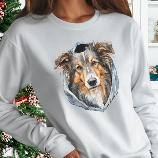 Majestic Collie Long-Sleeve Sweater