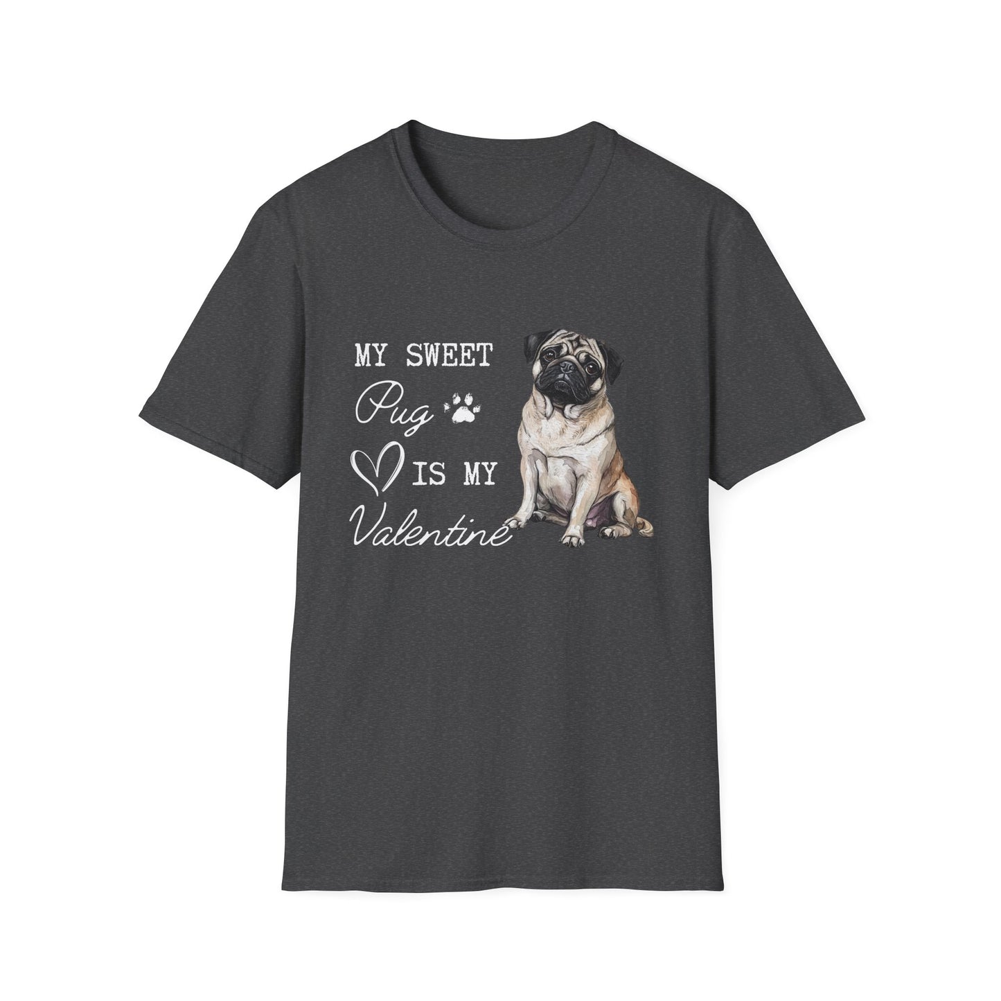 Pug - Pug Valentine's T-shirt For Dog Lovers