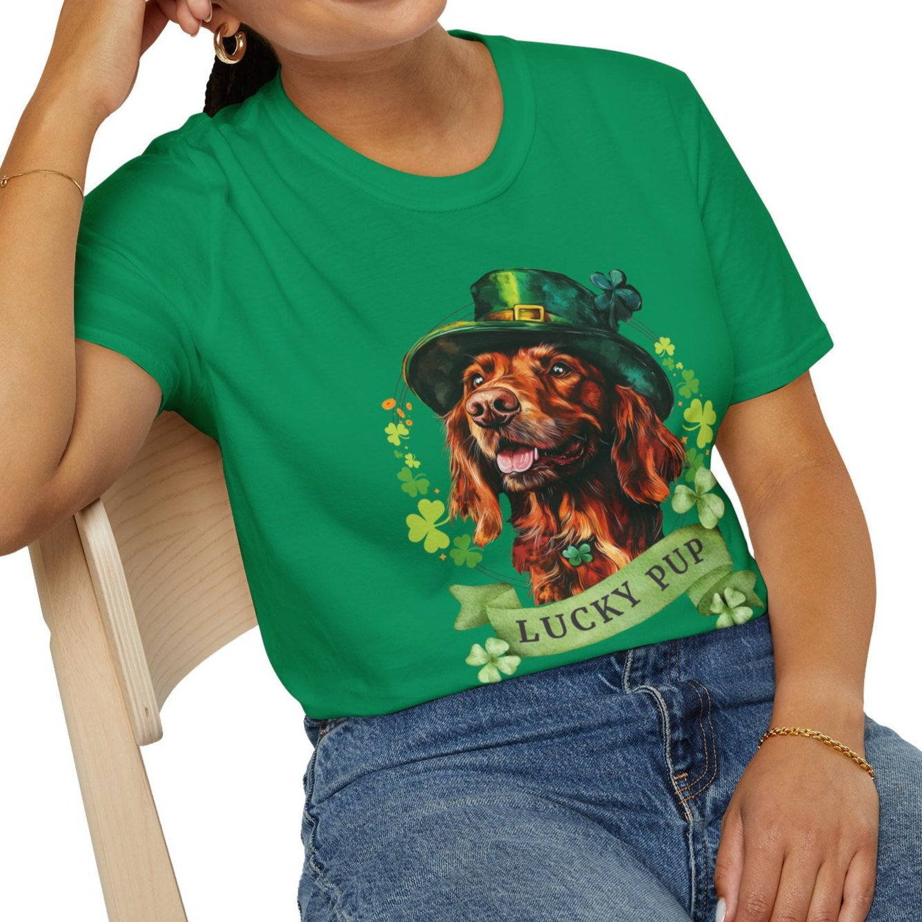 irish setter lover st. patrisk's day tee