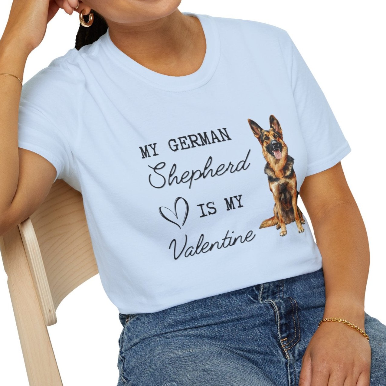 German Shepherd - My German Shepherd is My Valentine - T-shirt