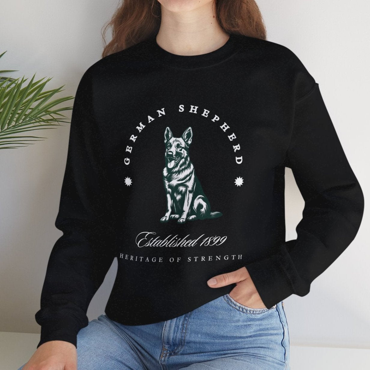 German Shepherd Retro-Style Sweatshirt