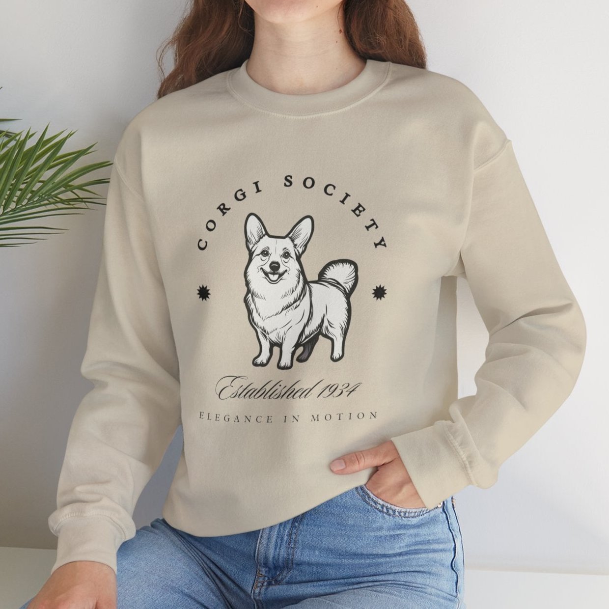 Corgi Society Retro-Style Sweatshirt