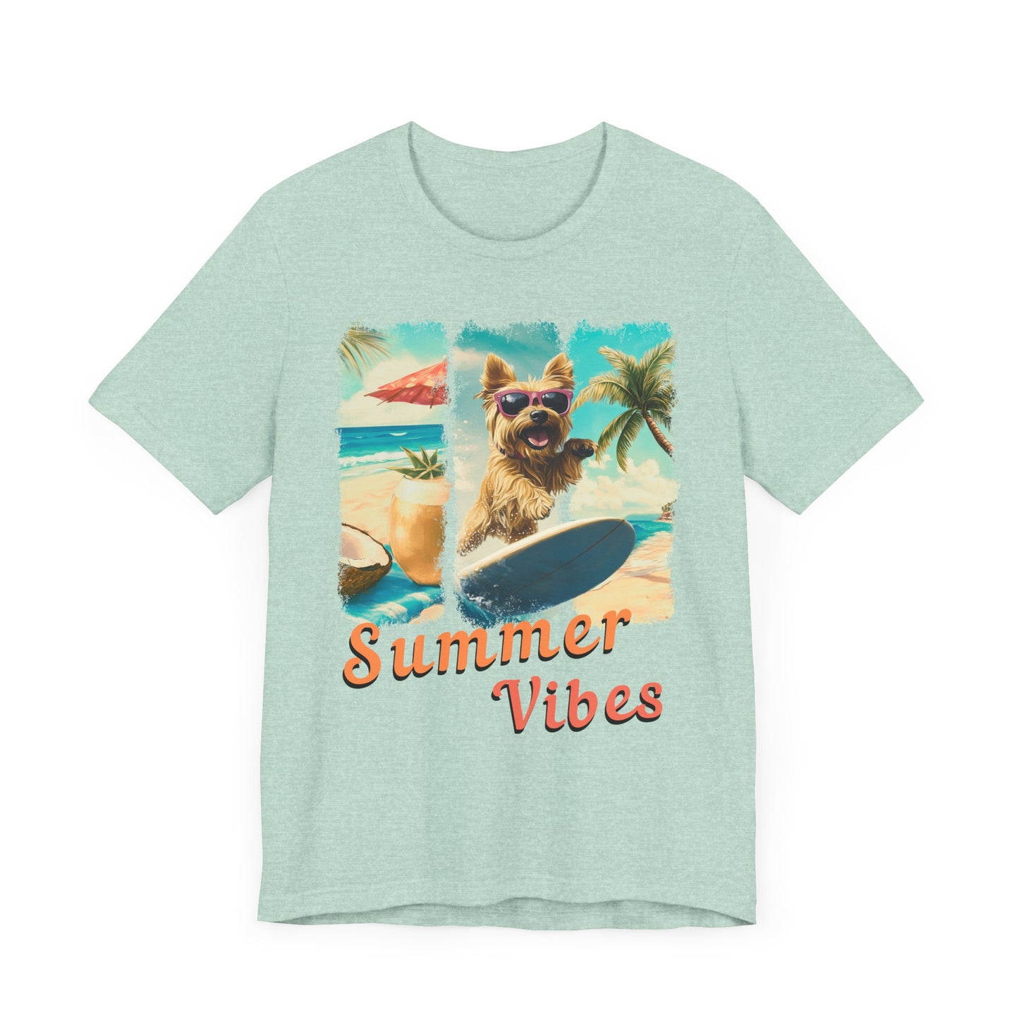 Summer Vibes - Surf Squad - Yorkie T-Shirt