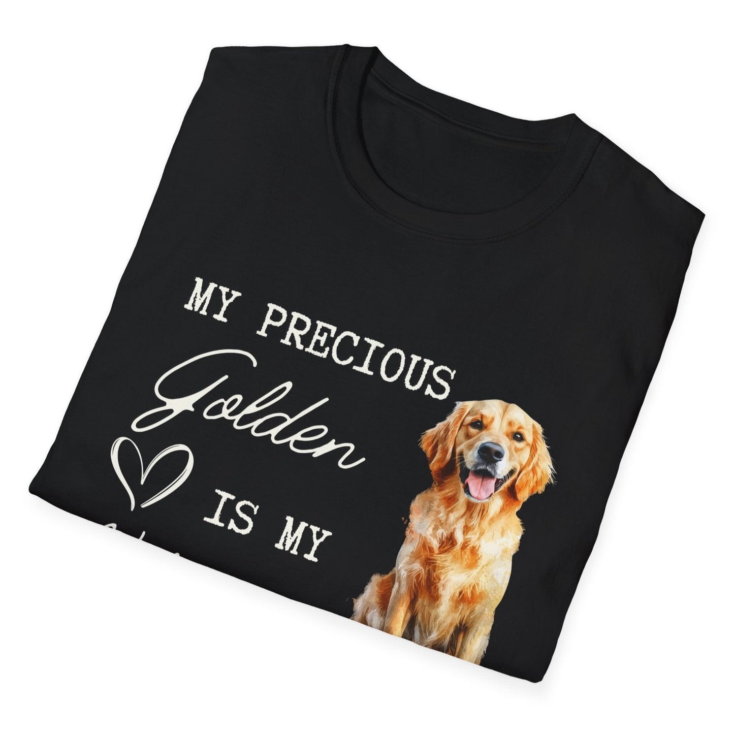 Golden Retriever - My Precious Golden is My Valentine - T-shirt