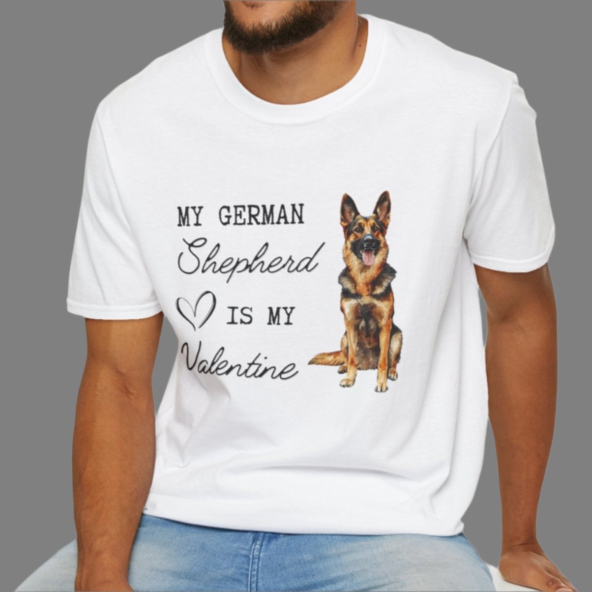 German Shepherd - My German Shepherd is My Valentine - T-shirt