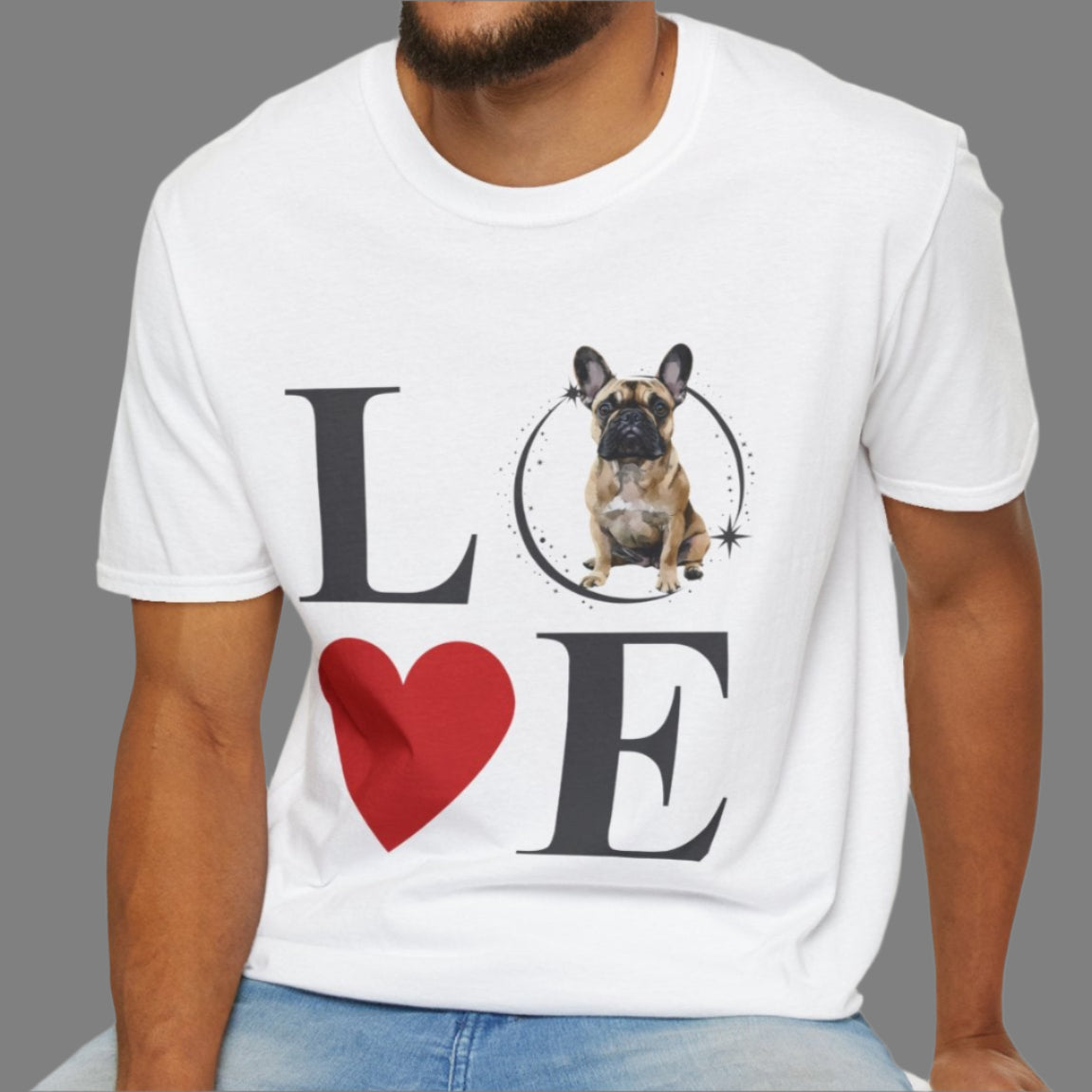 French Bulldog (Fawn) - Frenchie Love - T-shirt