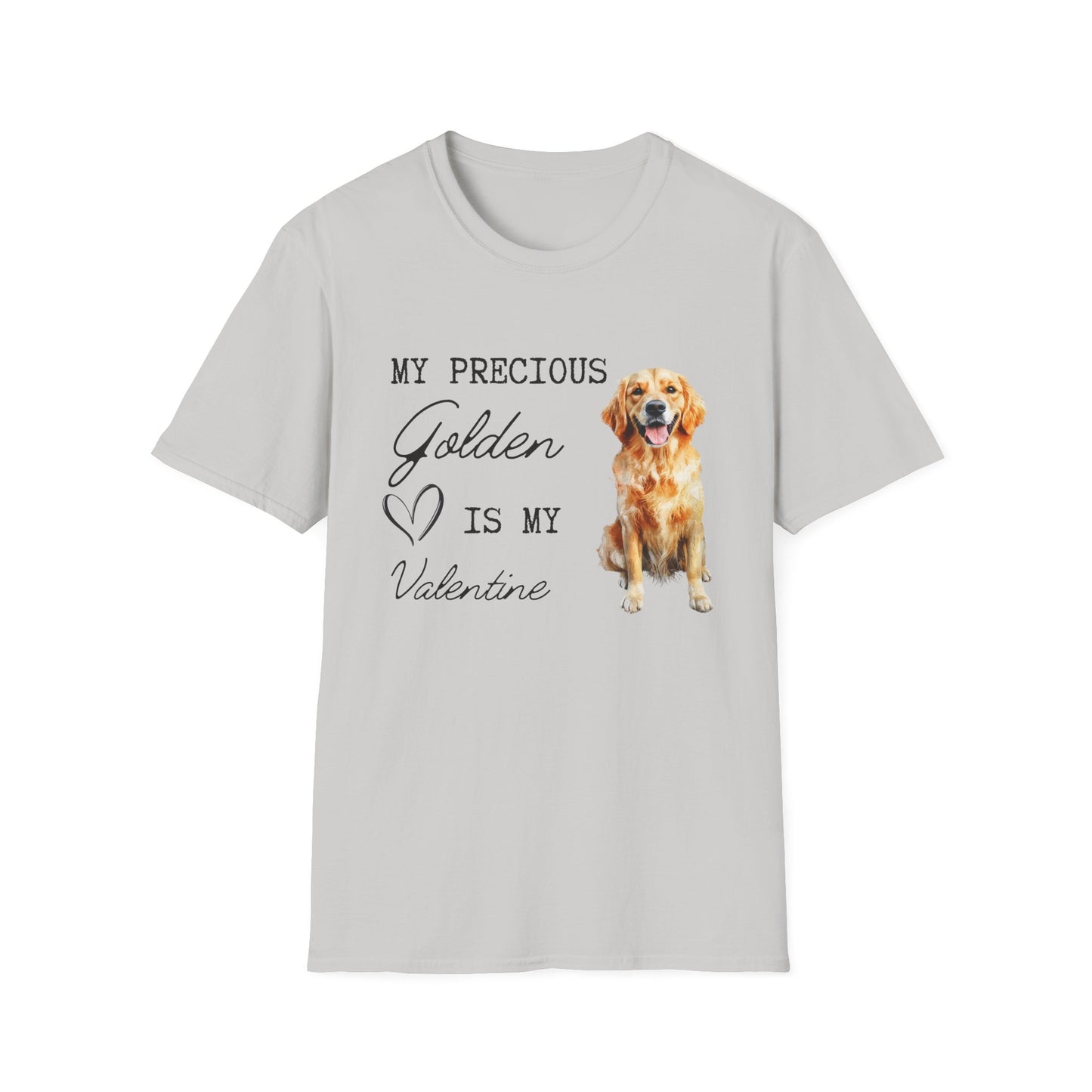 Golden Retriever - My Precious Golden is My Valentine - T-shirt