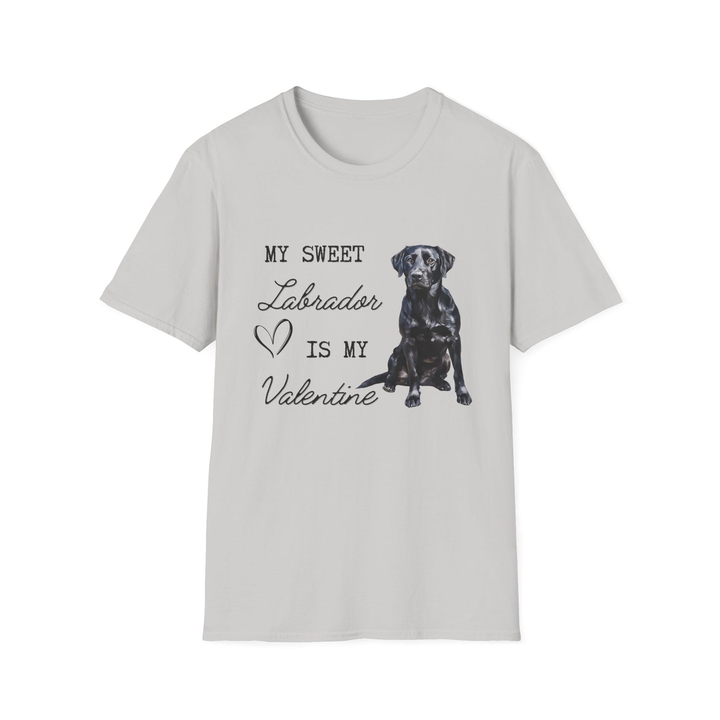 Labrador Retriever (Black) - My Sweet Labrador is My Valentine - T-shirt