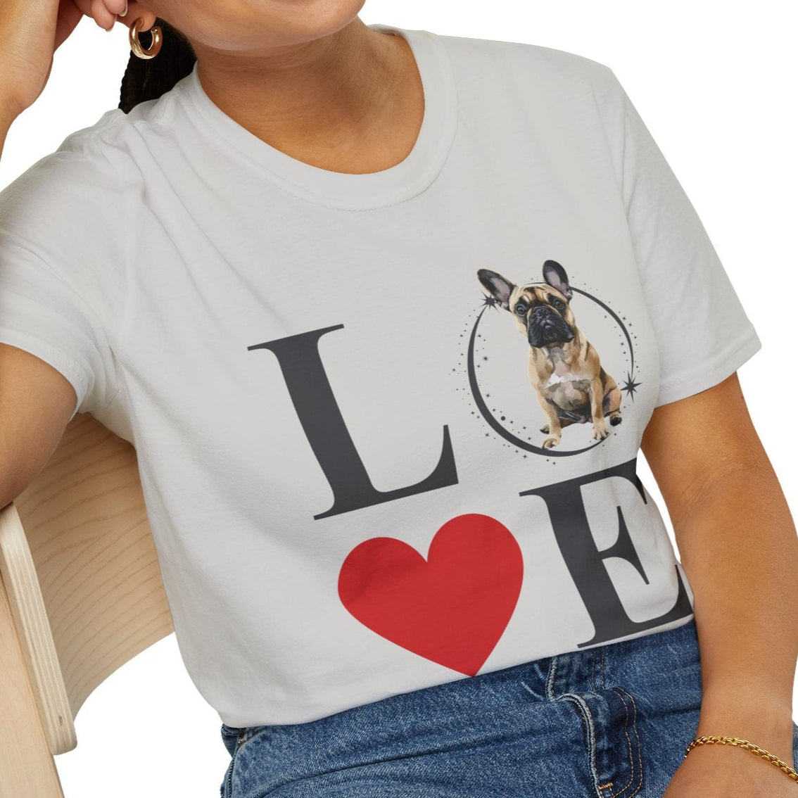 French Bulldog (Fawn) - Frenchie Love - T-shirt