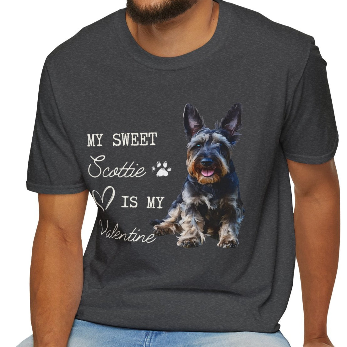 Scottish Terrier - My Sweet Scottie is My Valentine - T-shirt