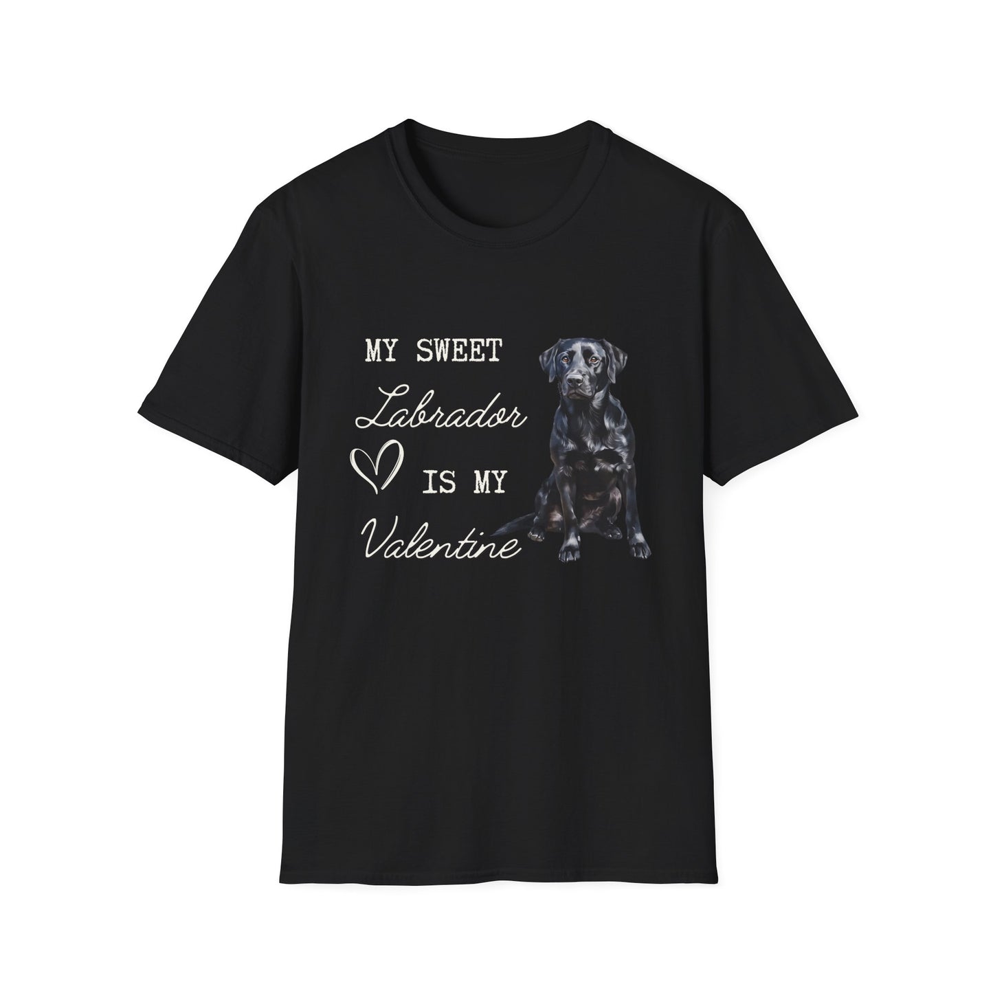 Labrador Retriever (Black) - My Sweet Labrador is My Valentine - T-shirt