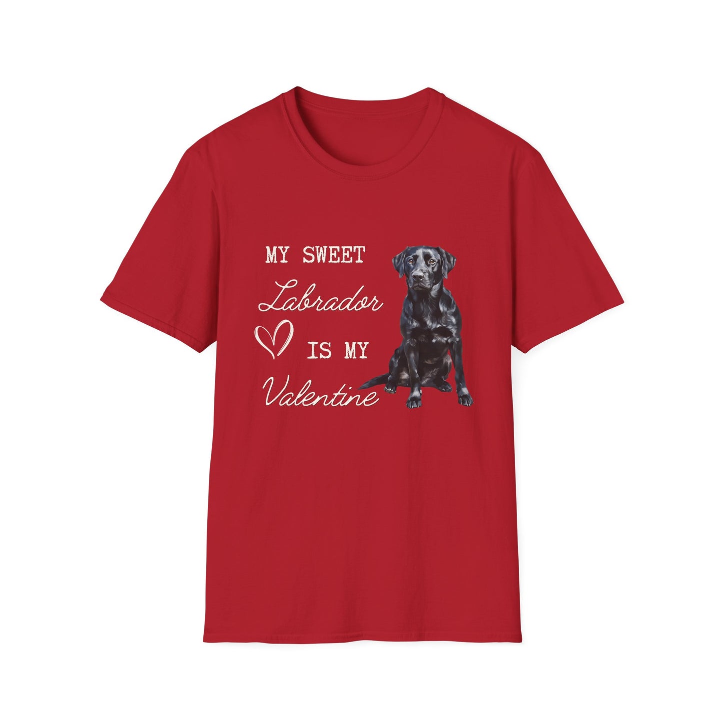 Labrador Retriever (Black) - My Sweet Labrador is My Valentine - T-shirt