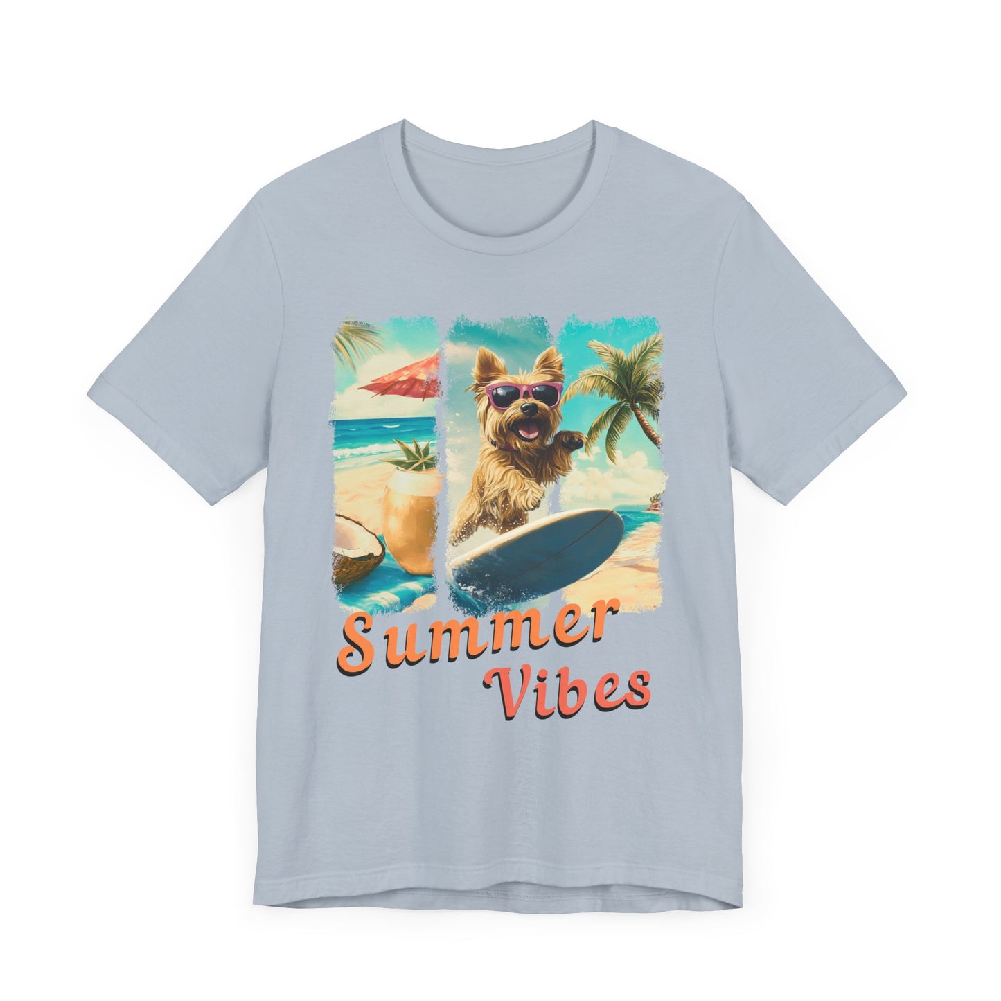 Summer Vibes - Surf Squad - Yorkie T-Shirt