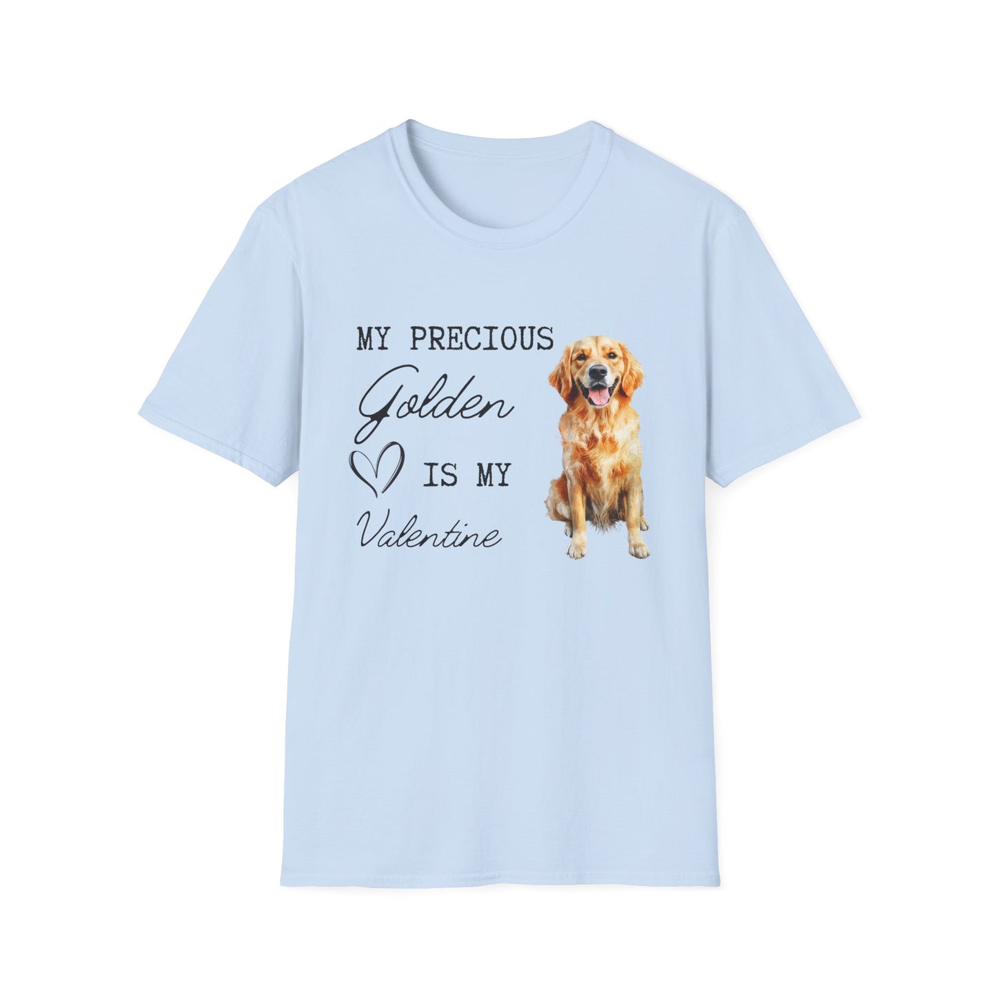 Golden Retriever - My Precious Golden is My Valentine - T-shirt